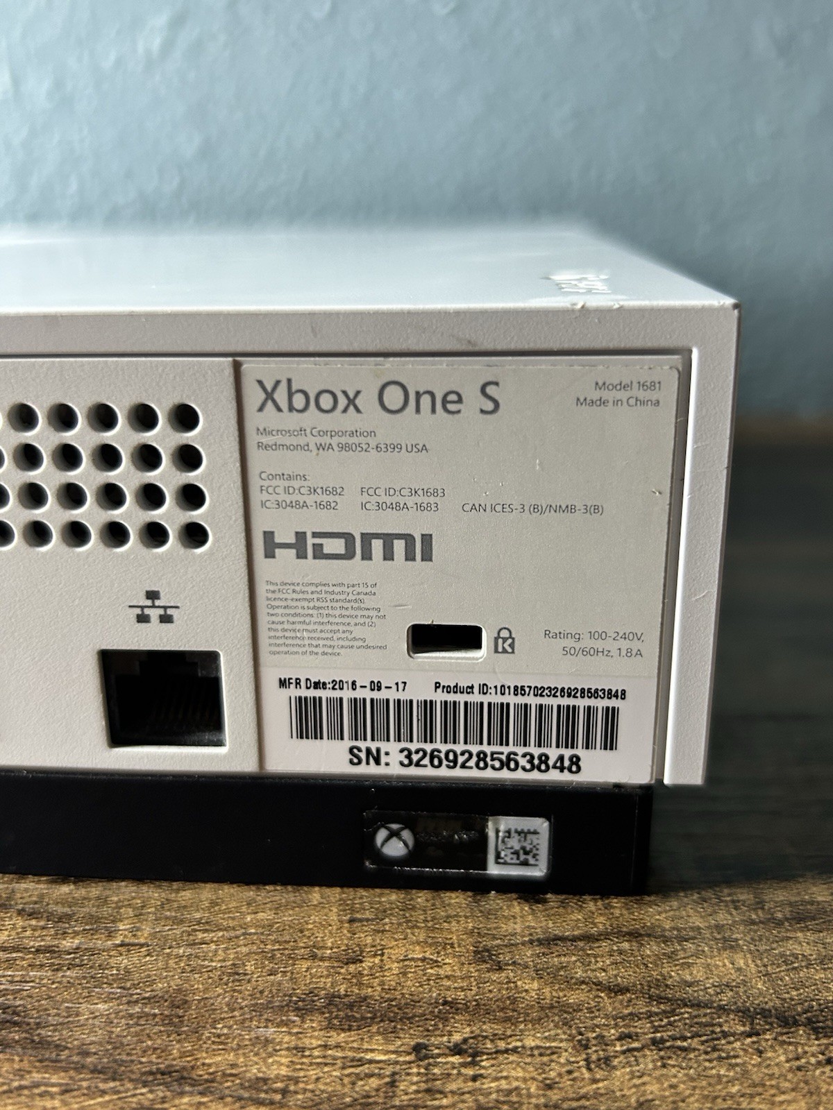 Microsoft Xbox One S 1TB Console – White