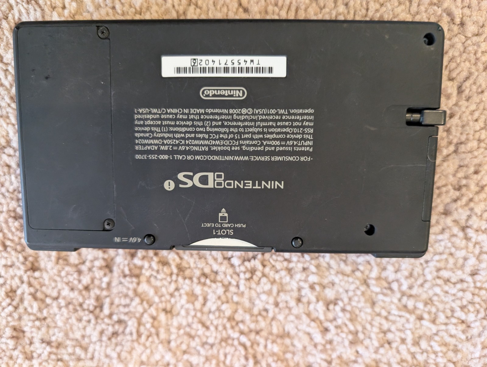 Nintendo DSI console black w/charger, carrying case & games (Mario, Sonic, etc)
