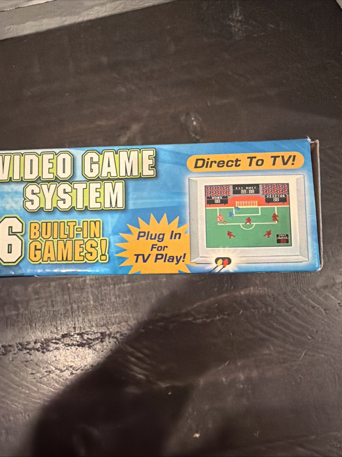 2005 Coleco Plug & Play-Video Game System 6 Built-In Games! Open box- Working!