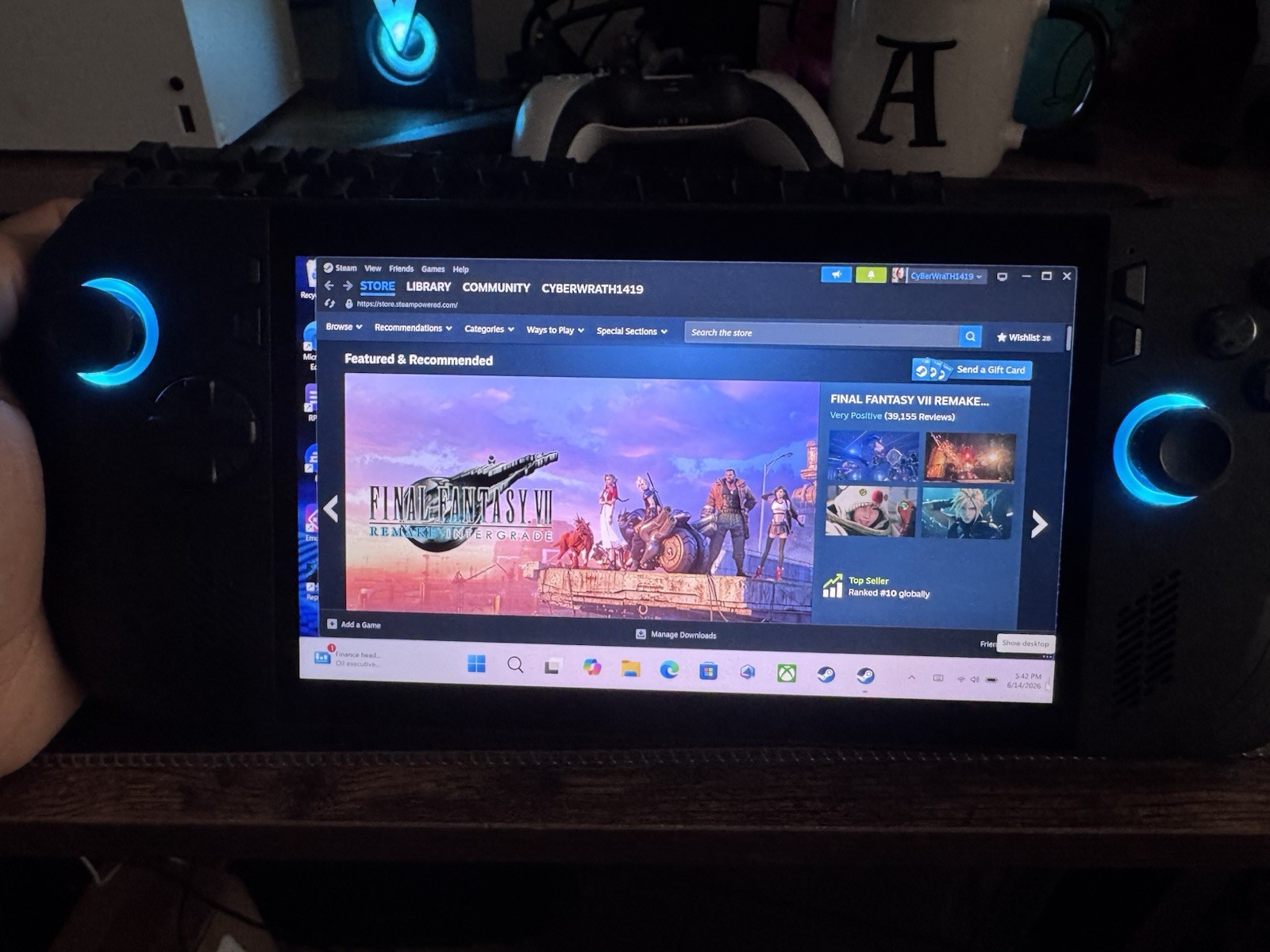 ASUS ROG Ally x AMD Ryzen Z1 Extreme 24GB RAM 1TB PC Gaming Handheld