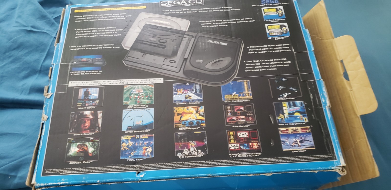 Sega Genesis Console With Box Sega Cd Console NBA JAM Game