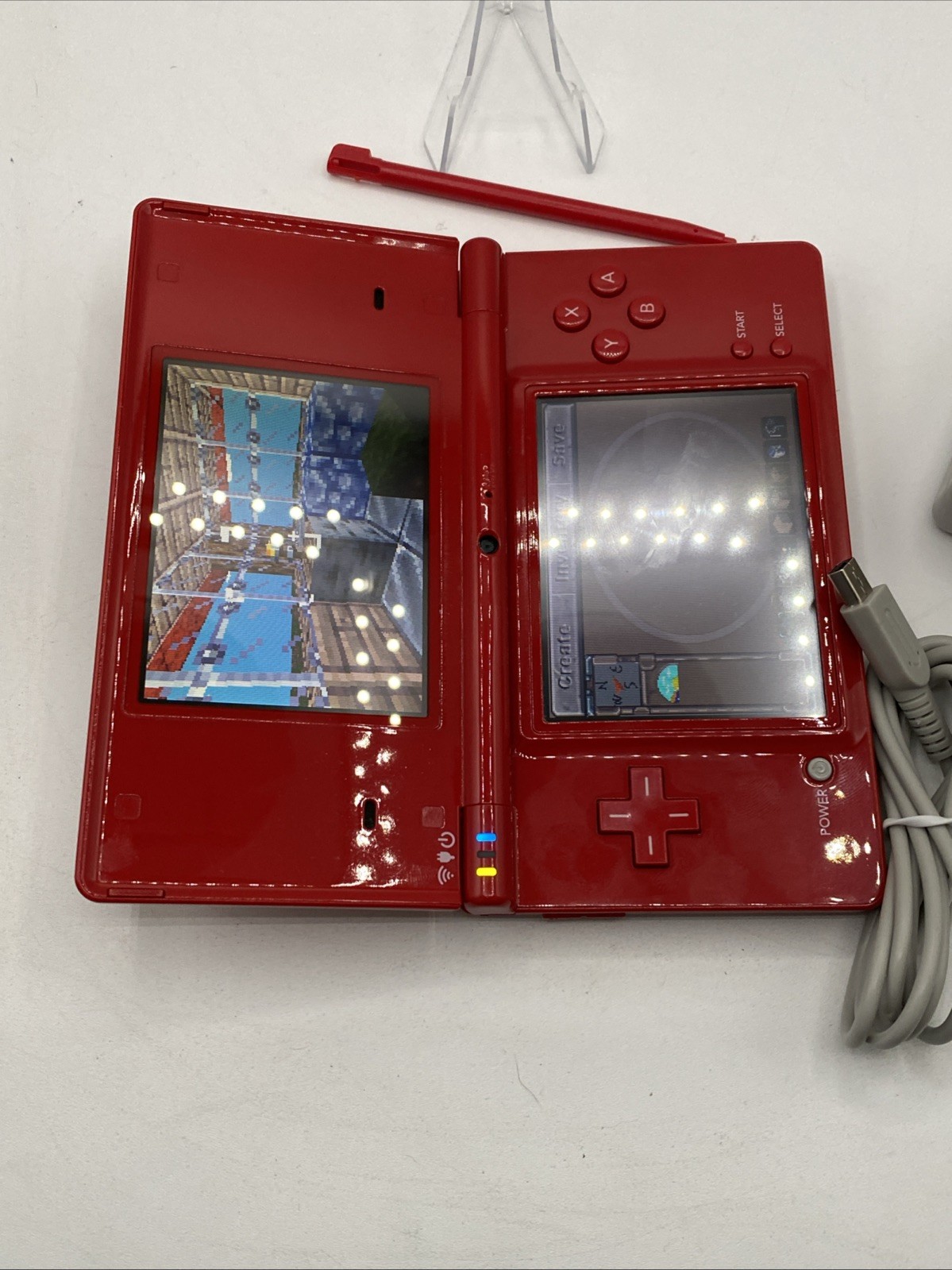 Nintendo DSi Red Console Bundle w/ Charger & 16GB SD Card
