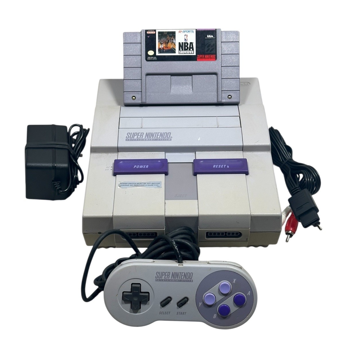 Super Nintendo SNES SNS-001 Console System Bundle – Tested and Working