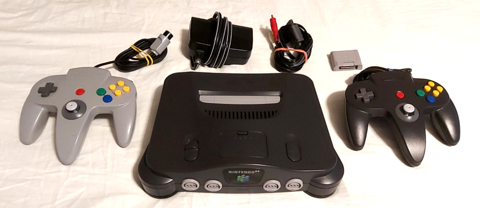 Nintendo 64 N64 Console Bundle Tested w/ 2 Controllers – Power AV Memory All OEM