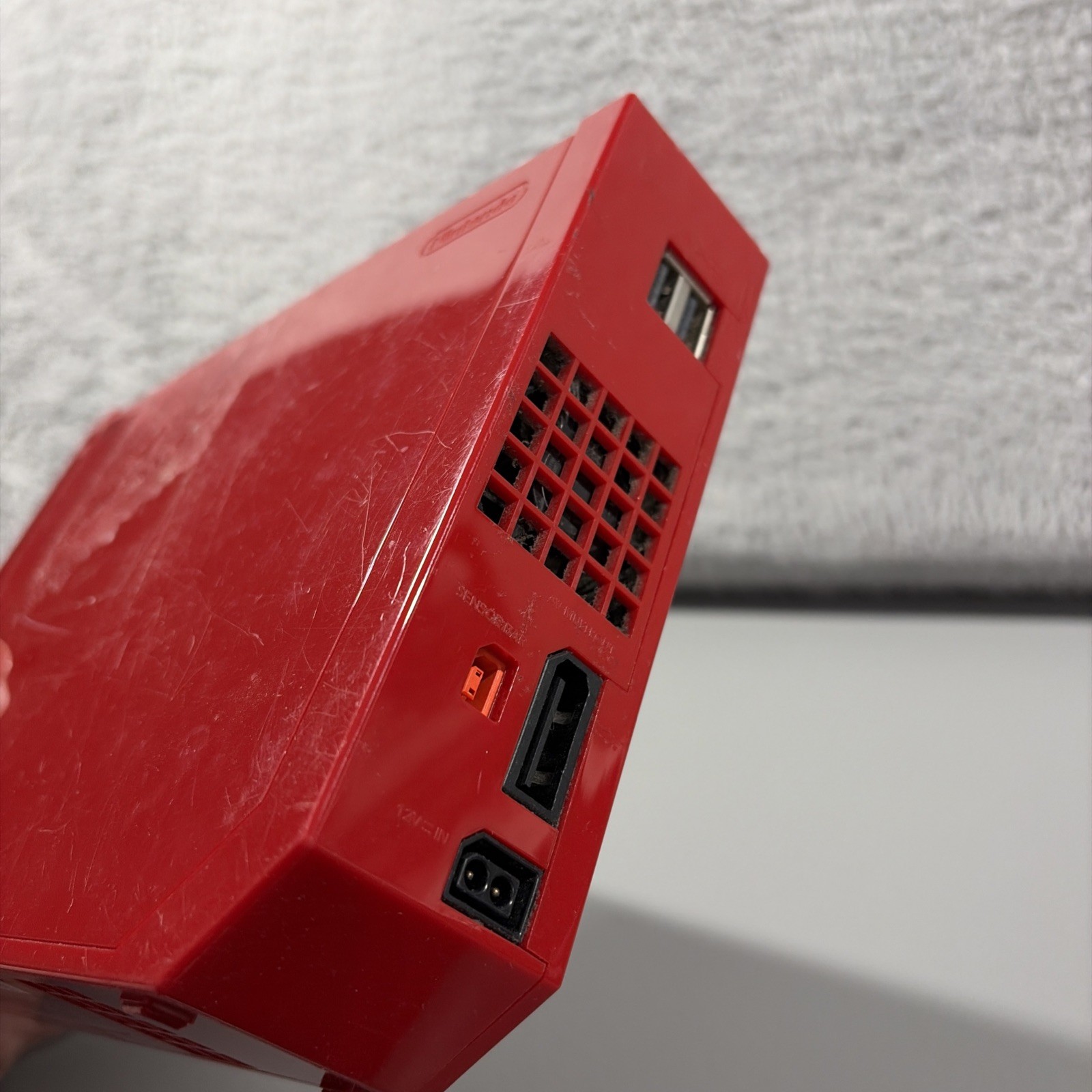 Wii Console System For Parts Untested Red RVL 001 USA 2006