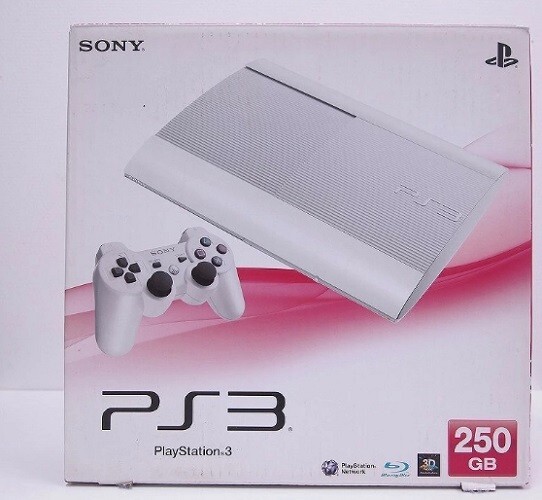 Sony Playstation 3 White CECH-4000B Console PS3 250GB Box Set