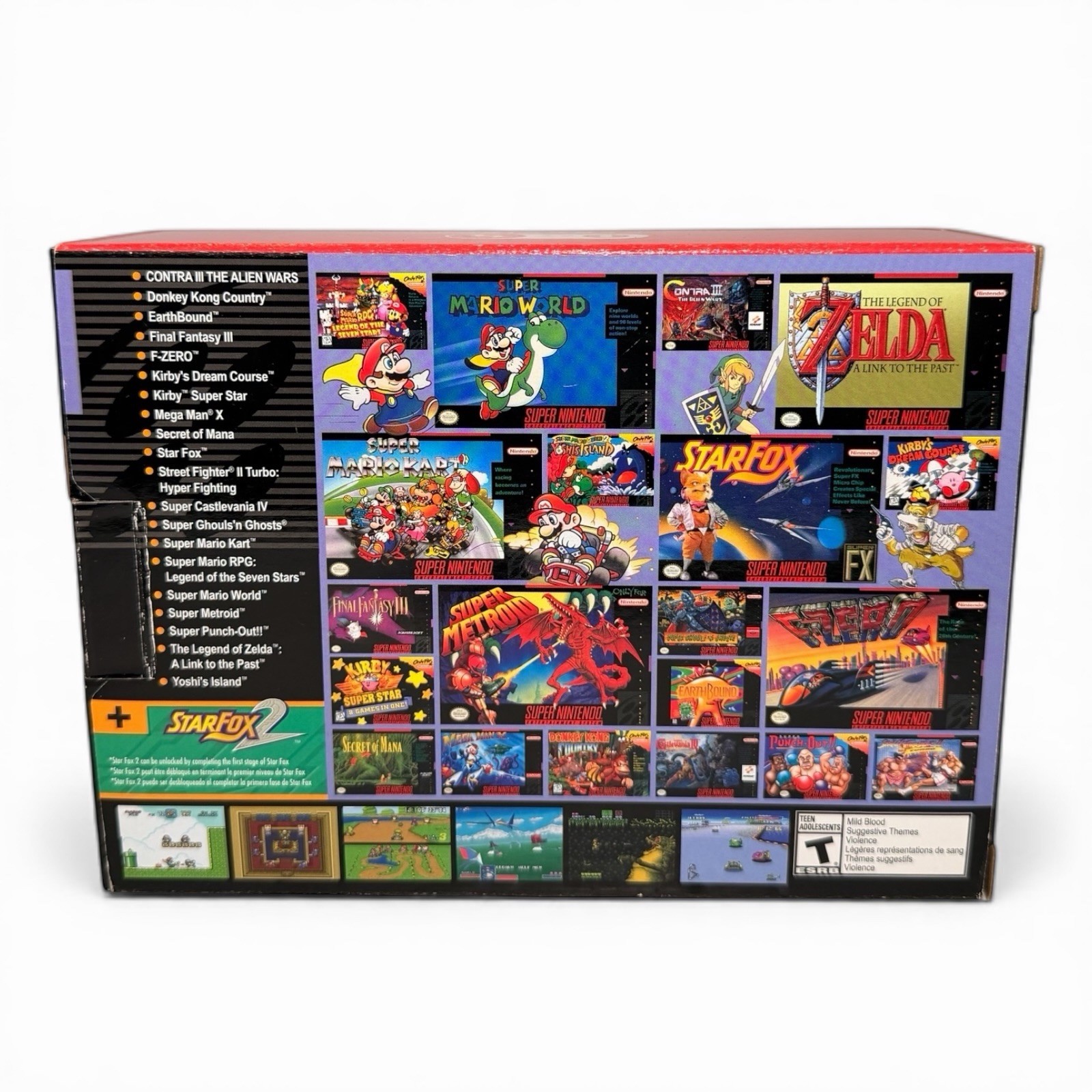 Authentic SNES Super Nintendo Classic Mini Super Entertainment System 21 Games