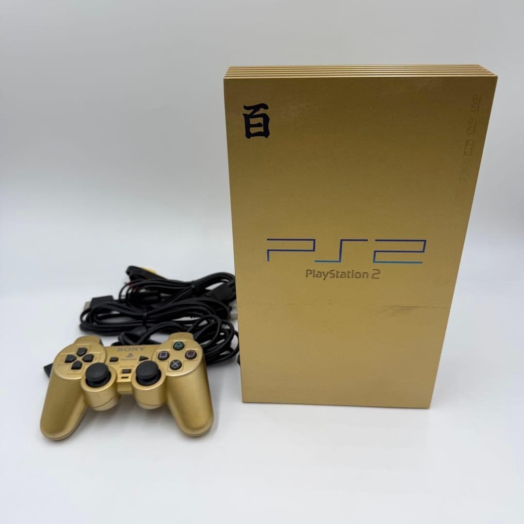 SONY PS2 Console Mobile Suit Z Gundam Hyakushiki Gold Pack SCPH-55000 GU