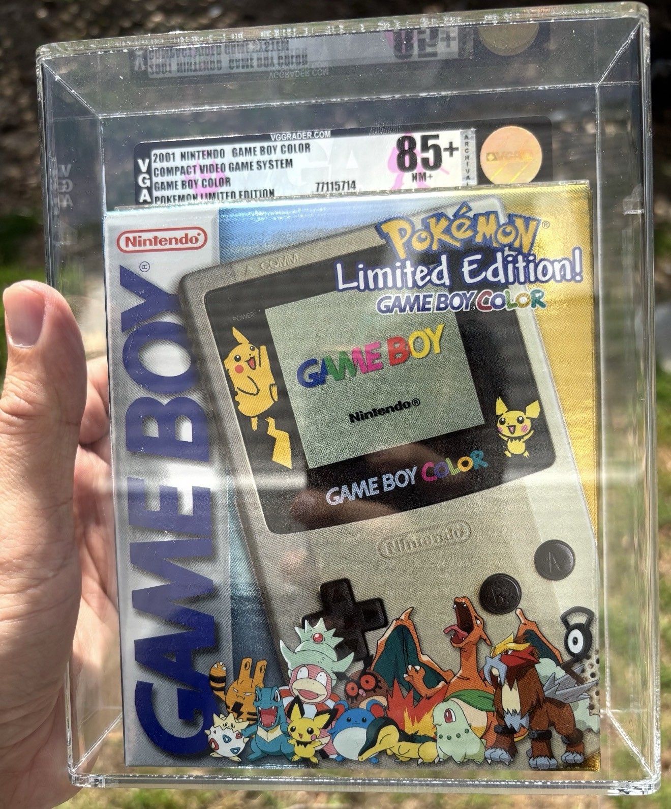 VGA 85+ Nintendo Game Boy Color Pokemon Gold Silver Limited Gameboy Not Wata PSA