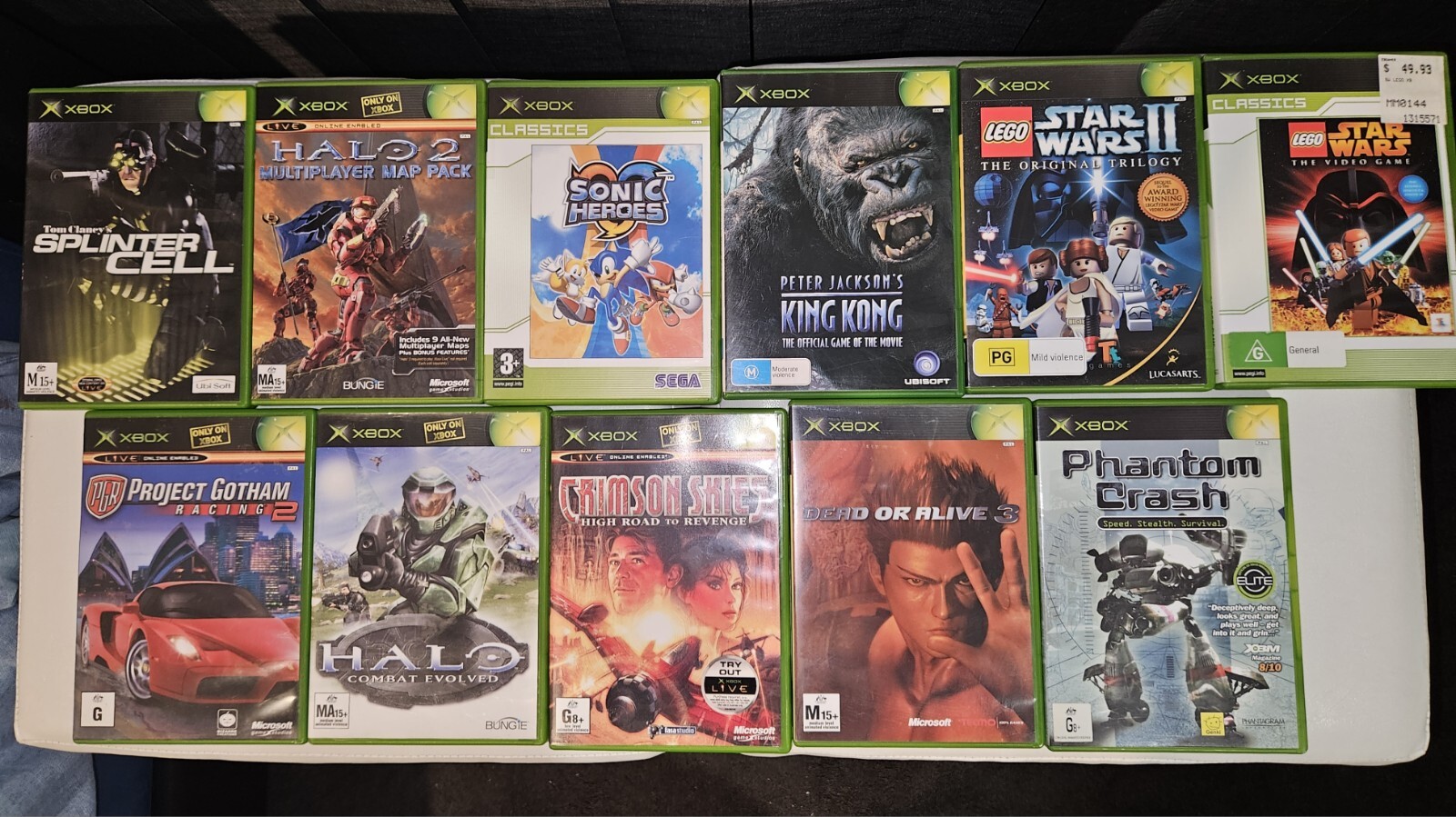 11 Original Xbox Classic Games All In Mint Condition Rare VINTAGE Collection 👌