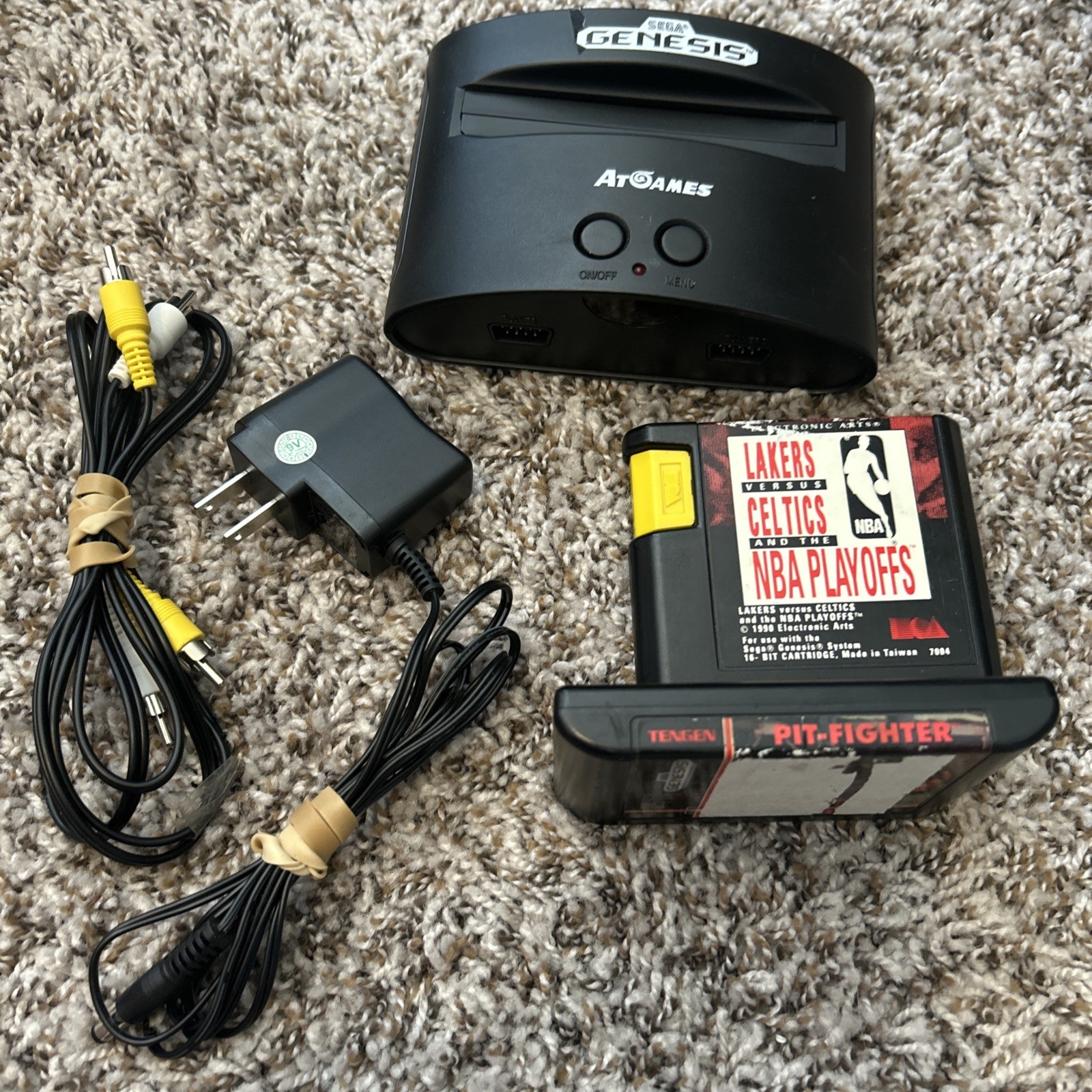 AtGames Sega Genesis Classic Mini Game Console w/ 80 Built-In Games Pit Fighter