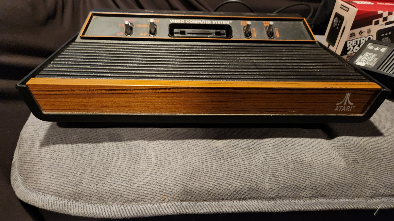 ATARI 2600 CX-2600A CONSOLE w/New Power Supply & RF Adapter TESTED
