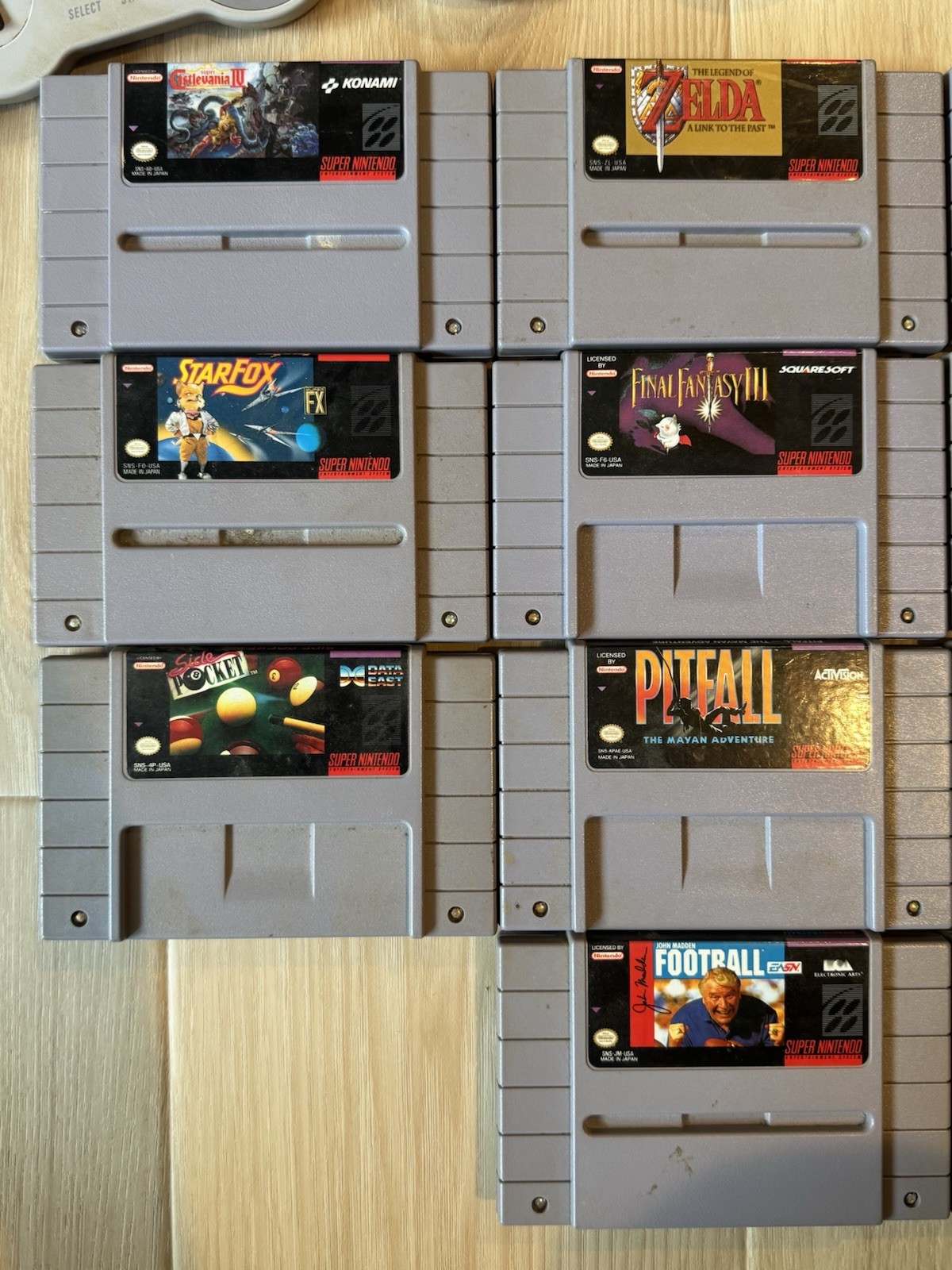 Original Super Nintendo SNES Console/ Game Bundle 15 Games Chrono Trigger TESTED