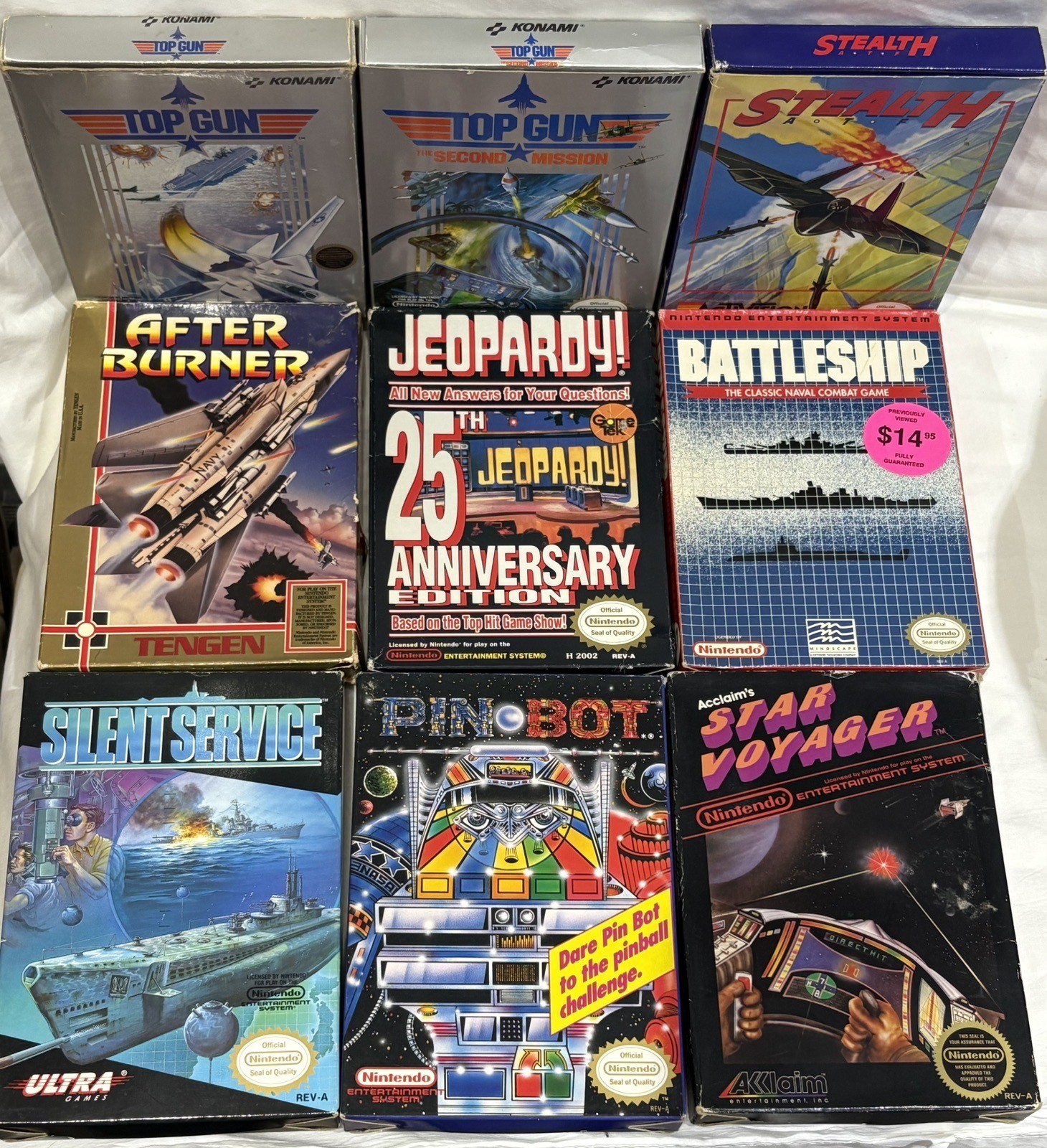 Nintendo Entertainment System Gaming Set with Console, 9 Games -Zapper Carry Bag