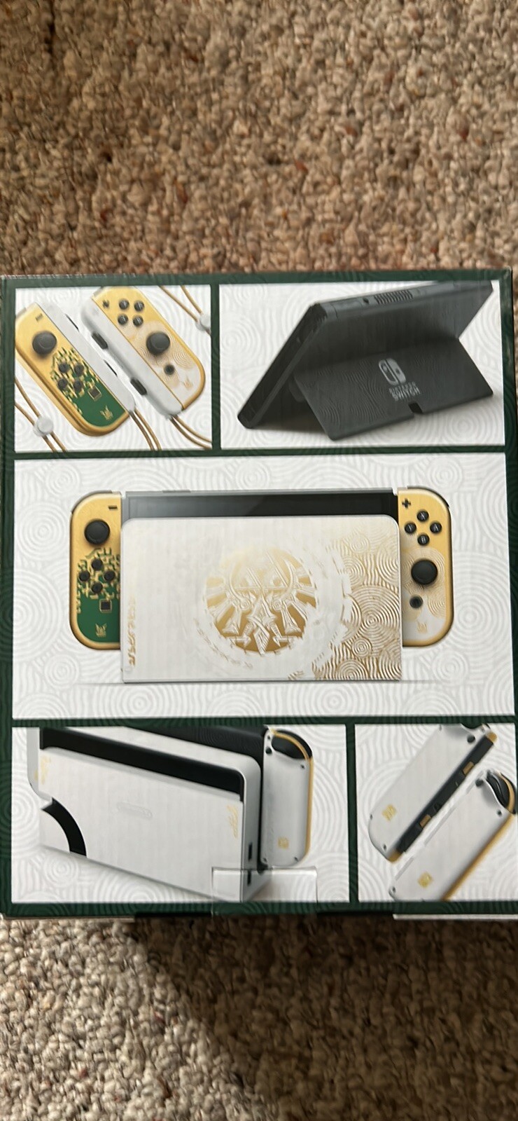 Nintendo Switch OLED W/ Original Box And Tears Of the kingdom Game+Storage Case