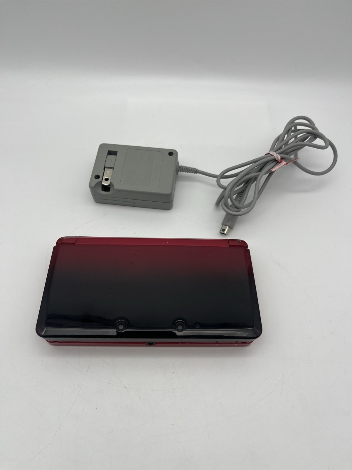 Nintendo 3DS Flame Red Handheld Console System CTR-001 w/ Zelda Tested READ