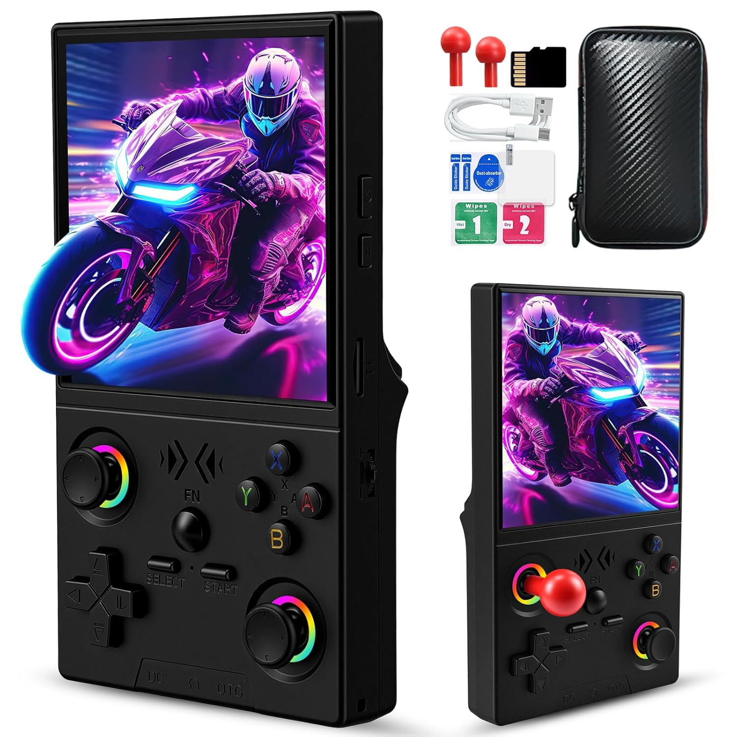 UYTGXEN XF40V Retro Handheld Game Console with 2*Detachable Long Joysticks, 4.0-