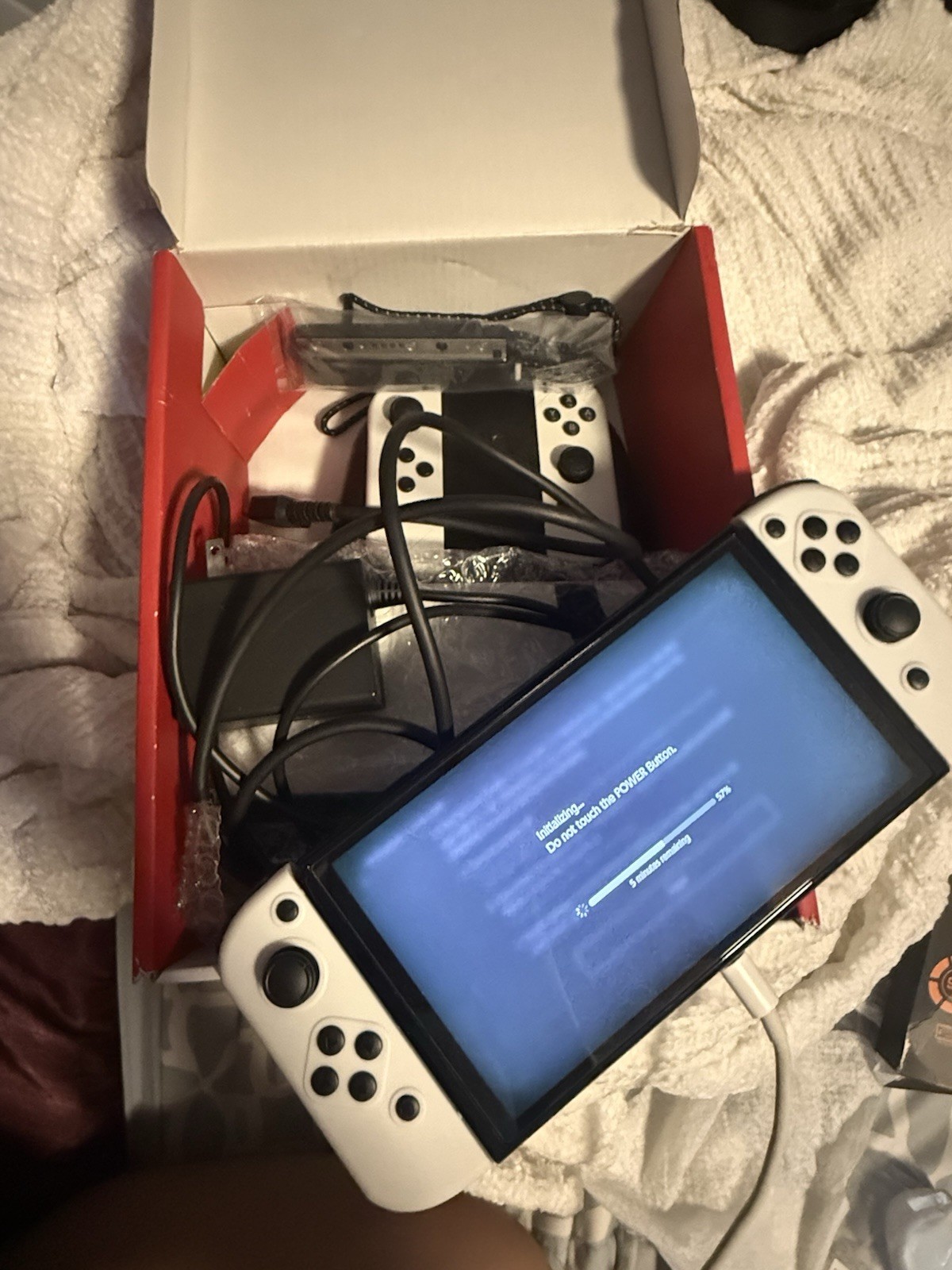 Nintendo Switch (OLED Model) White Handheld System, Wi‑Fi, USB-C Console