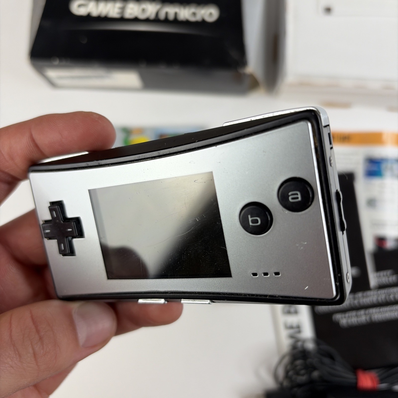 Gameboy micro With Complete In big box Inserts, Charger, Faceplates OEM