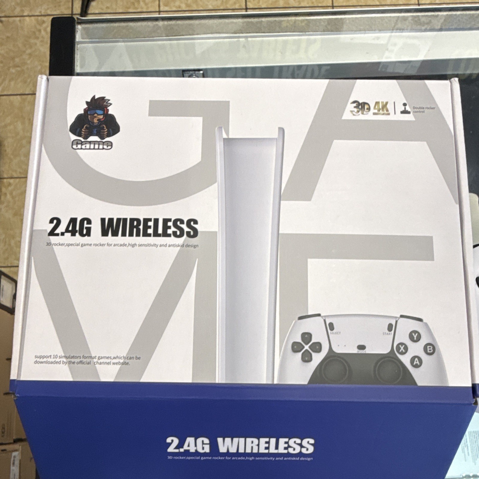 Game Stick Pro 4K UHD HDMI Microconsole w/ Wi-Fi, 2.4G Wireless Controllers