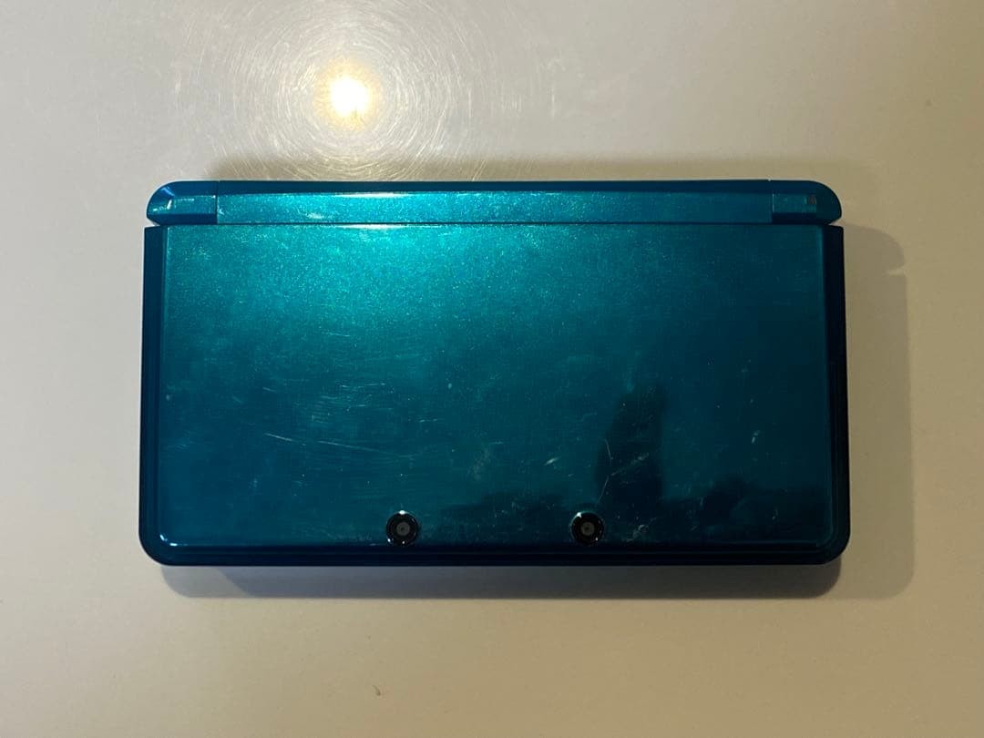 Nintendo 3DS CTR-001 Aqua Blue Console Japan Tested + AC Adapter from japan USED