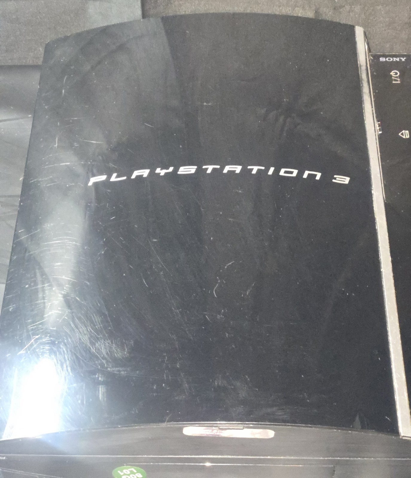 Sony PlayStation 3 Fat PS3 80GB CECHL01 Black Console W/ Controller & 5 Games
