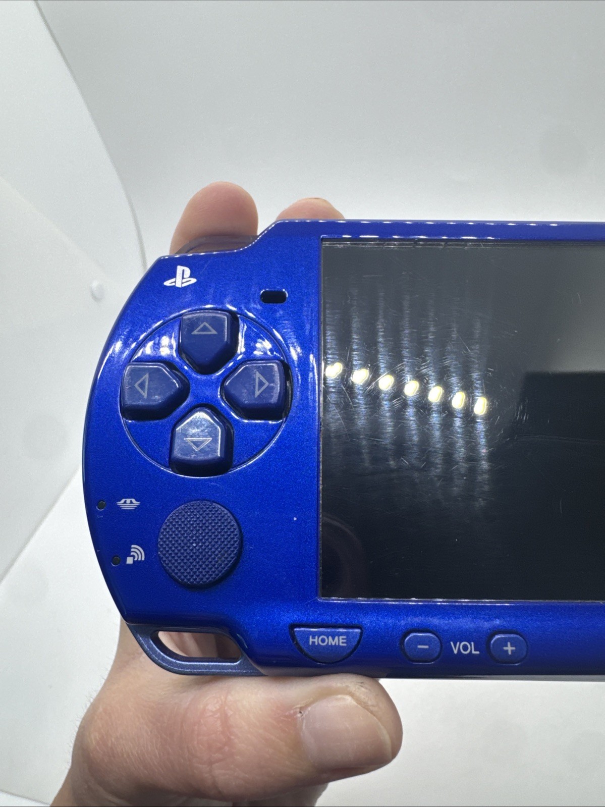 Sony PSP 2001 Metallic Blue Handheld System – Tested and Works With Charger