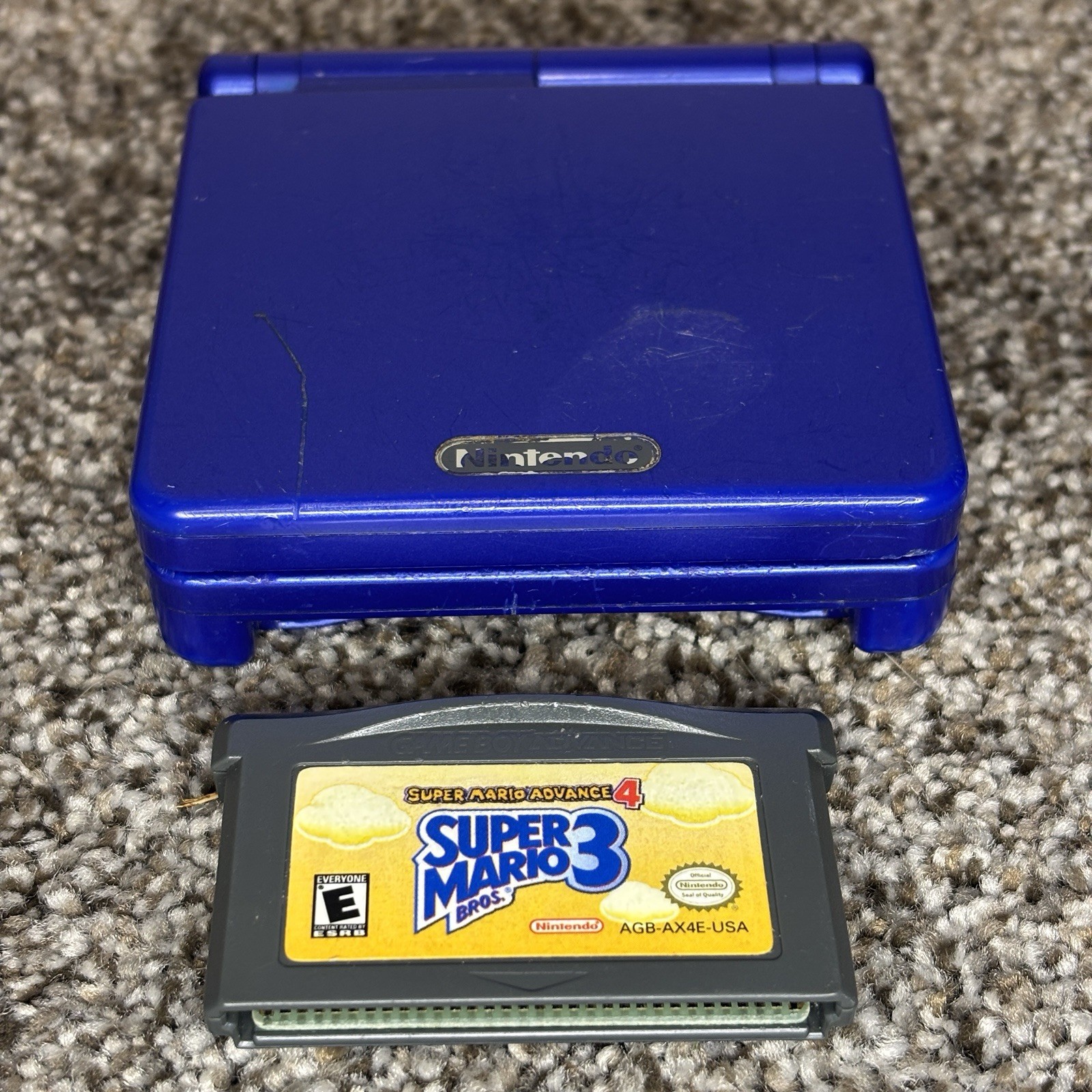 Nintendo Game Boy Advance SP AGS-001 Cobalt Blue Handheld System Console