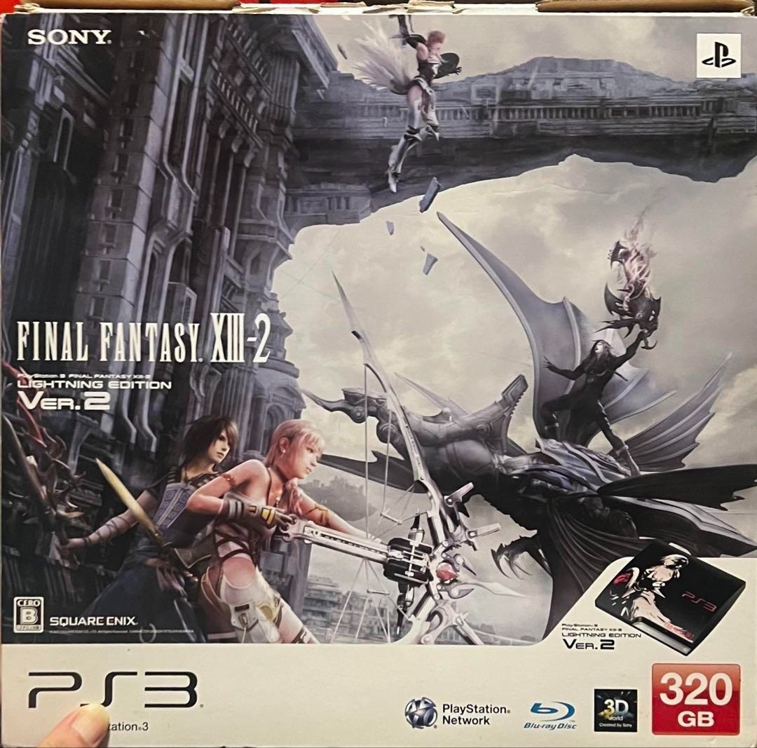 Sony PS3 320GB Lightning Edition Final Fantasy XIII-2 CECH-3000B + 9 Games JP