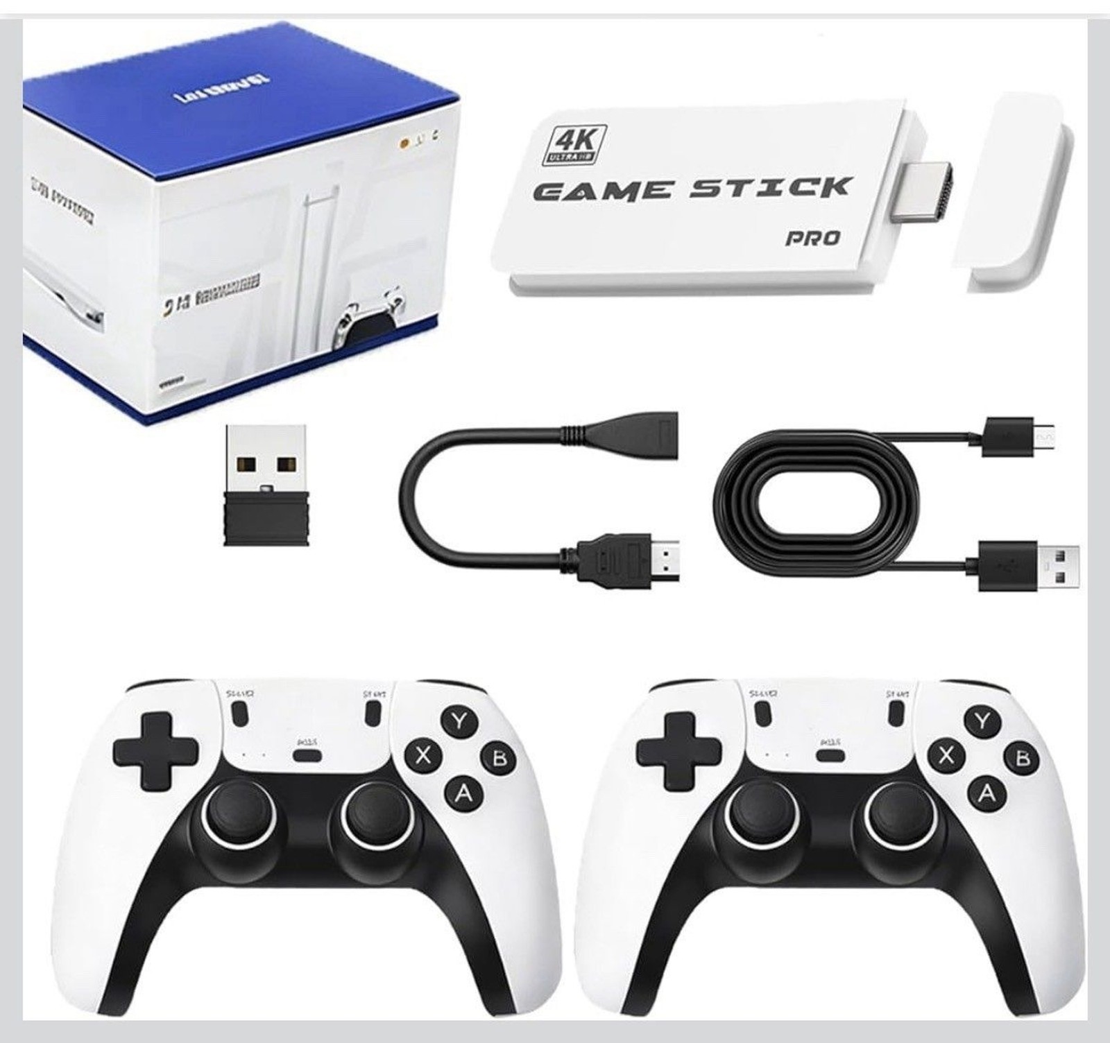 SJGAM M15 Plus Retro Video Game Console 4K HDMI Gaming Wireless 2 Controllers