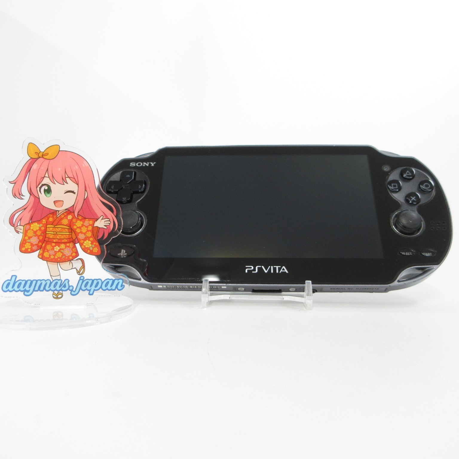【Excellent】Sony PS Vita PCH-1100 Crystal Black 3G/Wi-Fi Model Console only #Arr0