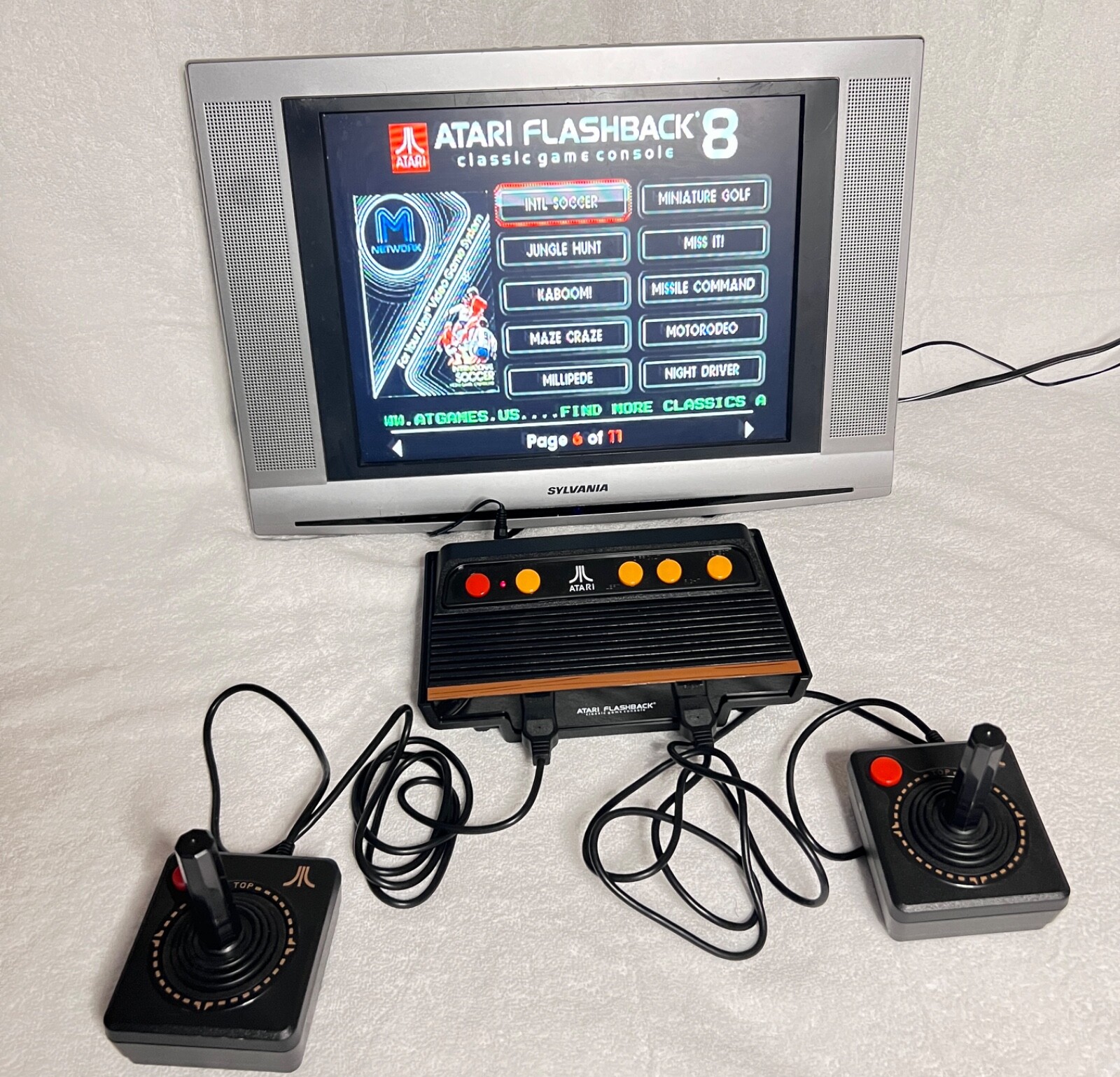 Atari Flashback 8 CLASSIC Black Console H10608 TESTED Made in China 2017