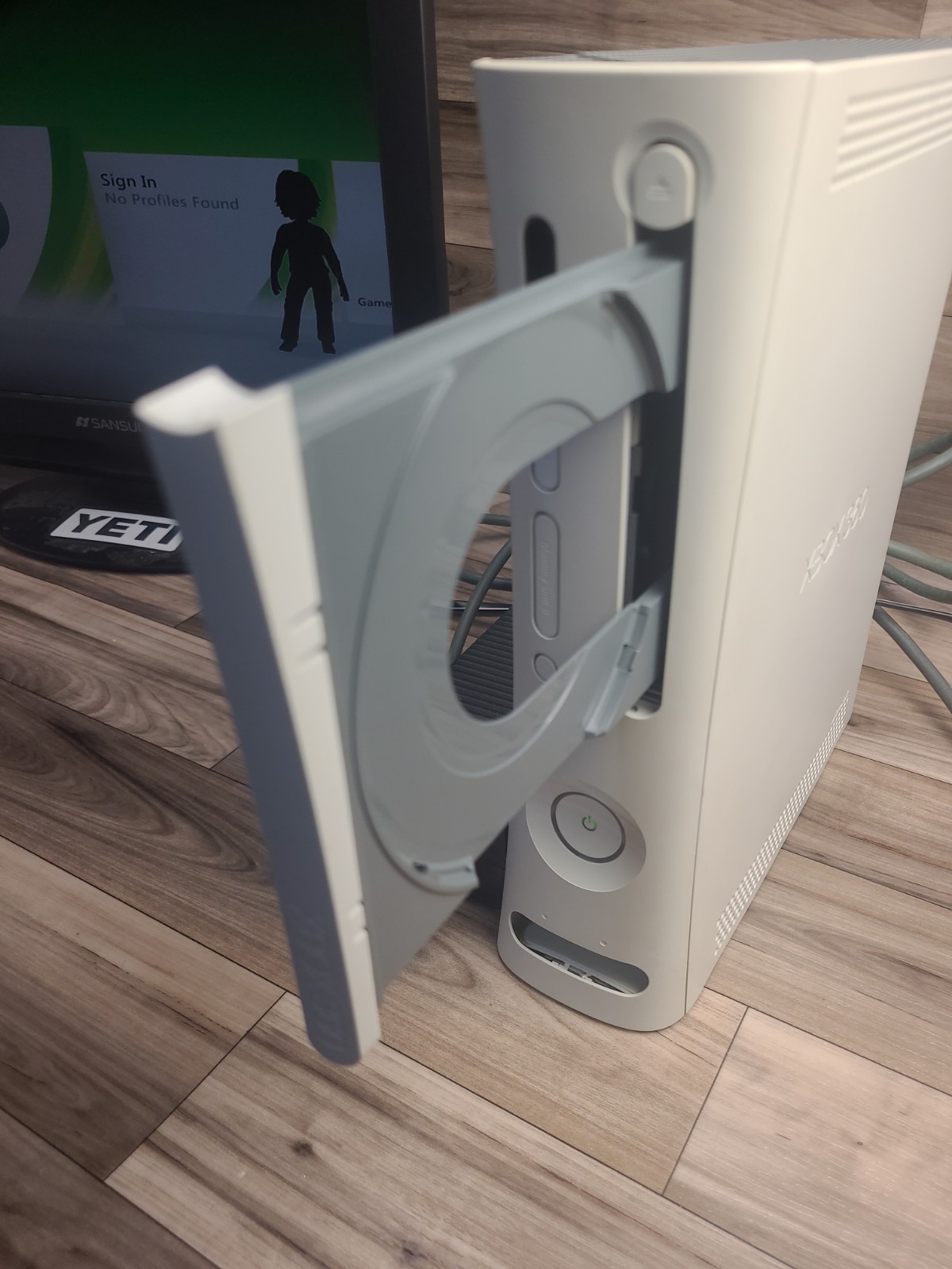 Microsoft Xbox 360 White Console Only – Working – W/ Power Supply And A/V Chord