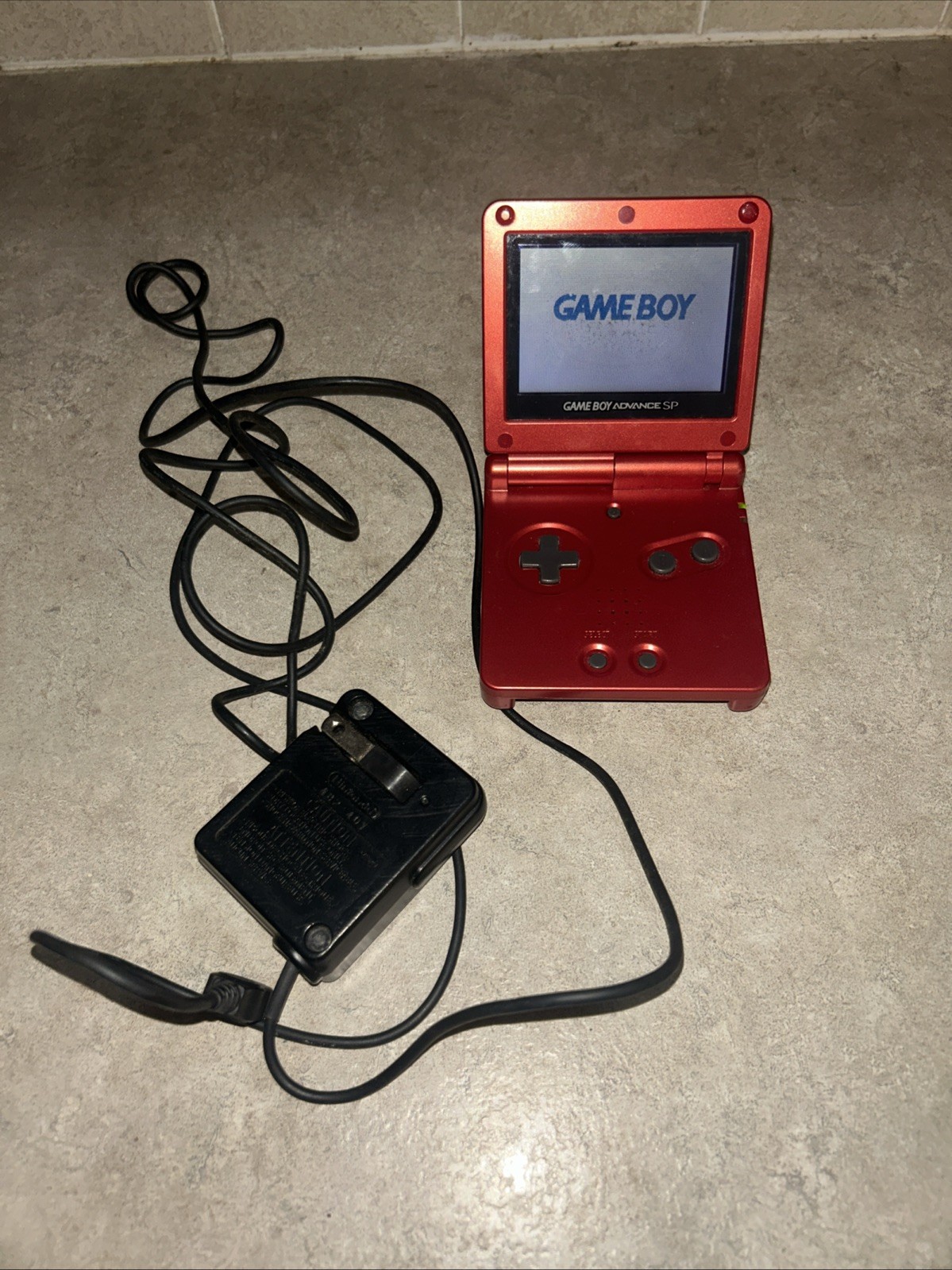 Nintendo Game Boy Advance SP Handheld System Red – TESTED