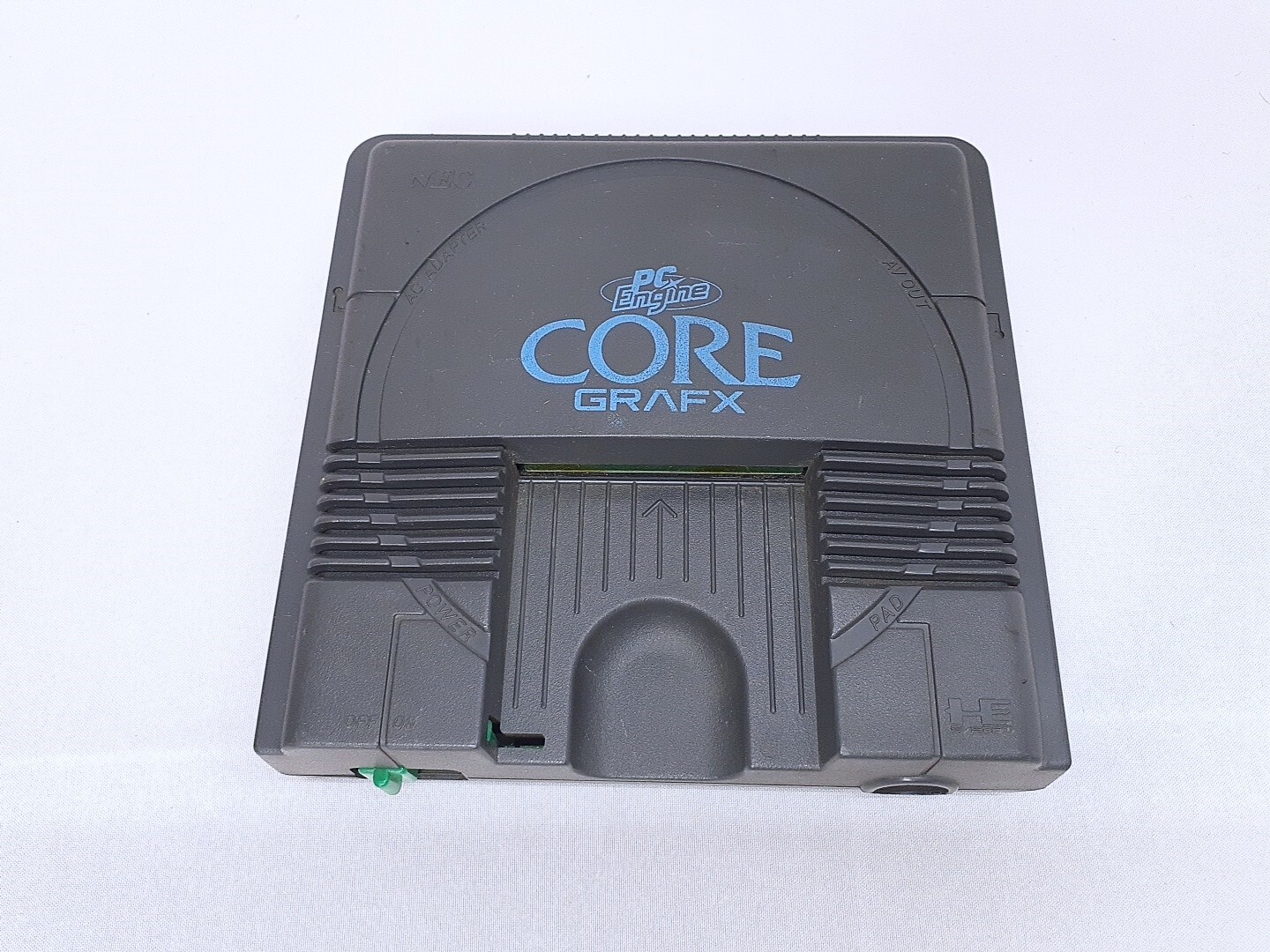 PC Engine CORE GRAFX console 3button + Street Fighter II” Case NTSC-J Tested