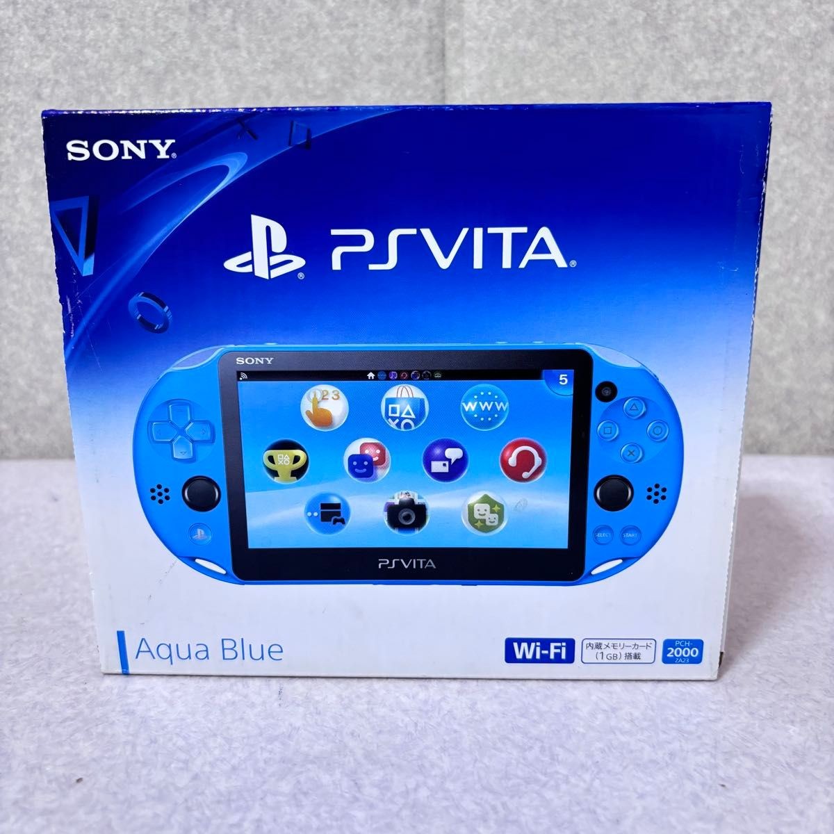 Sony Playstation PS Vita PCH-2000 ZA23 Console System Aqua Blue with Box Tested