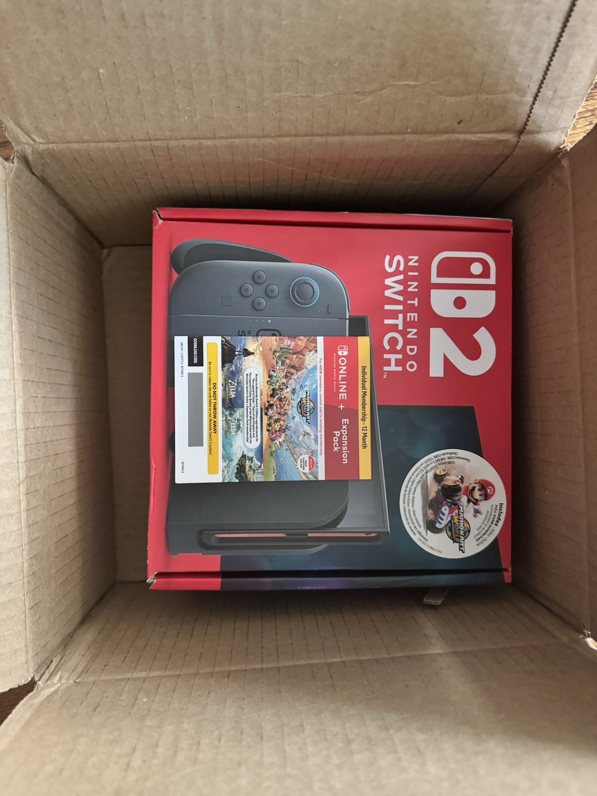 Nintendo Switch 2 + Mario Kart World Bundle + 12 Month NSO Expansion Pack Costco