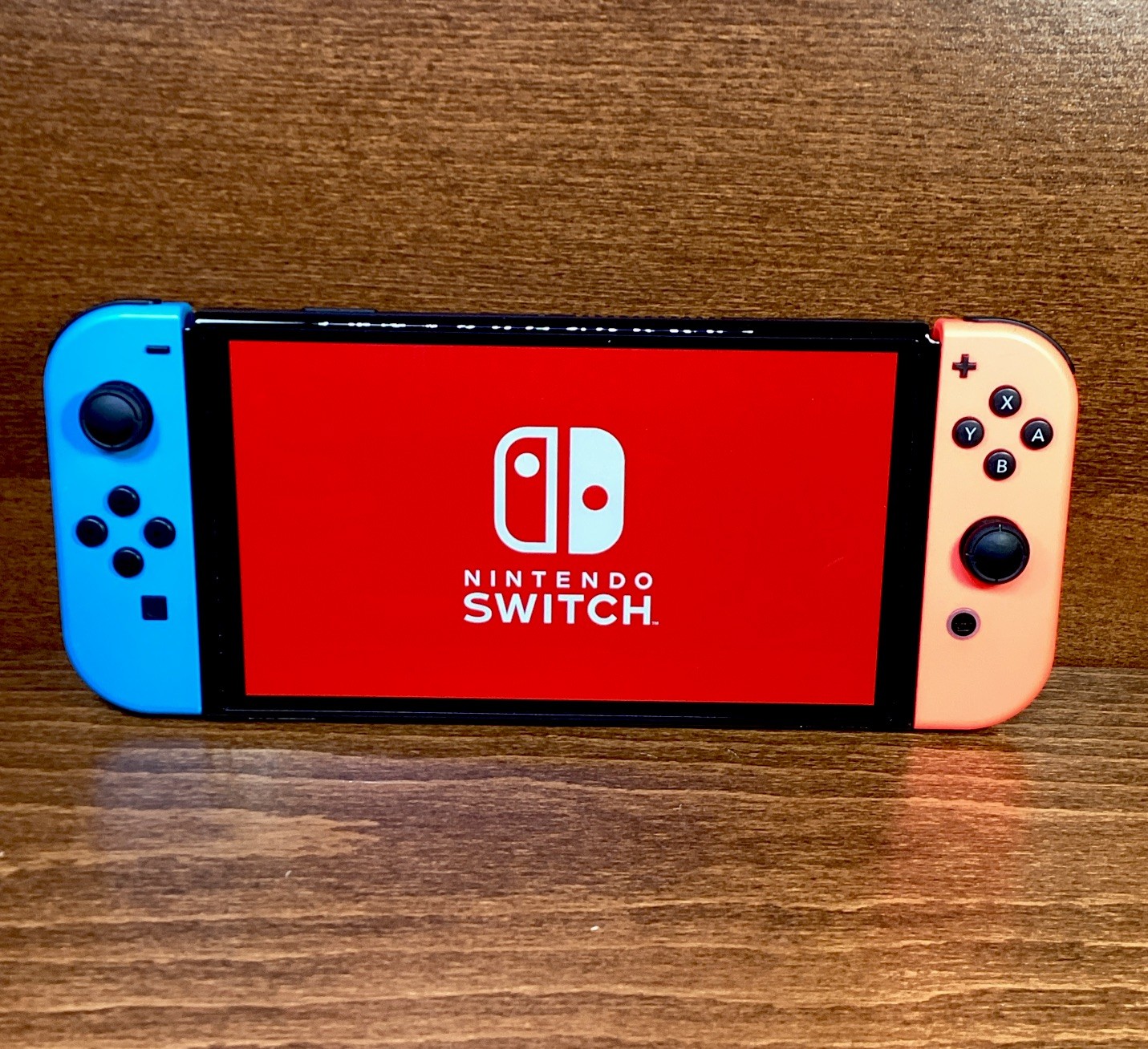 Nintendo Switch OLED Model HEG-001 Handheld Console – 64GB – Red & Blue
