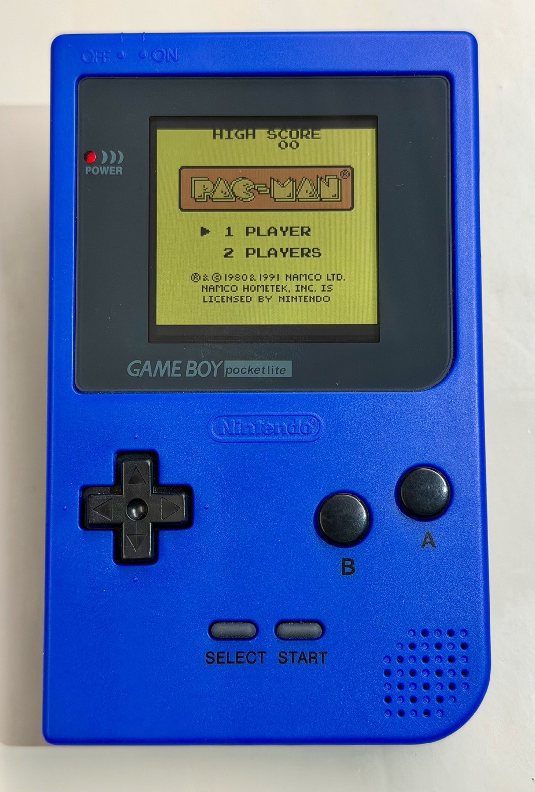 Nintendo Game Boy Pocket Lite Blue – LED Backlit Display Mod w/ 4 Games – Tetris
