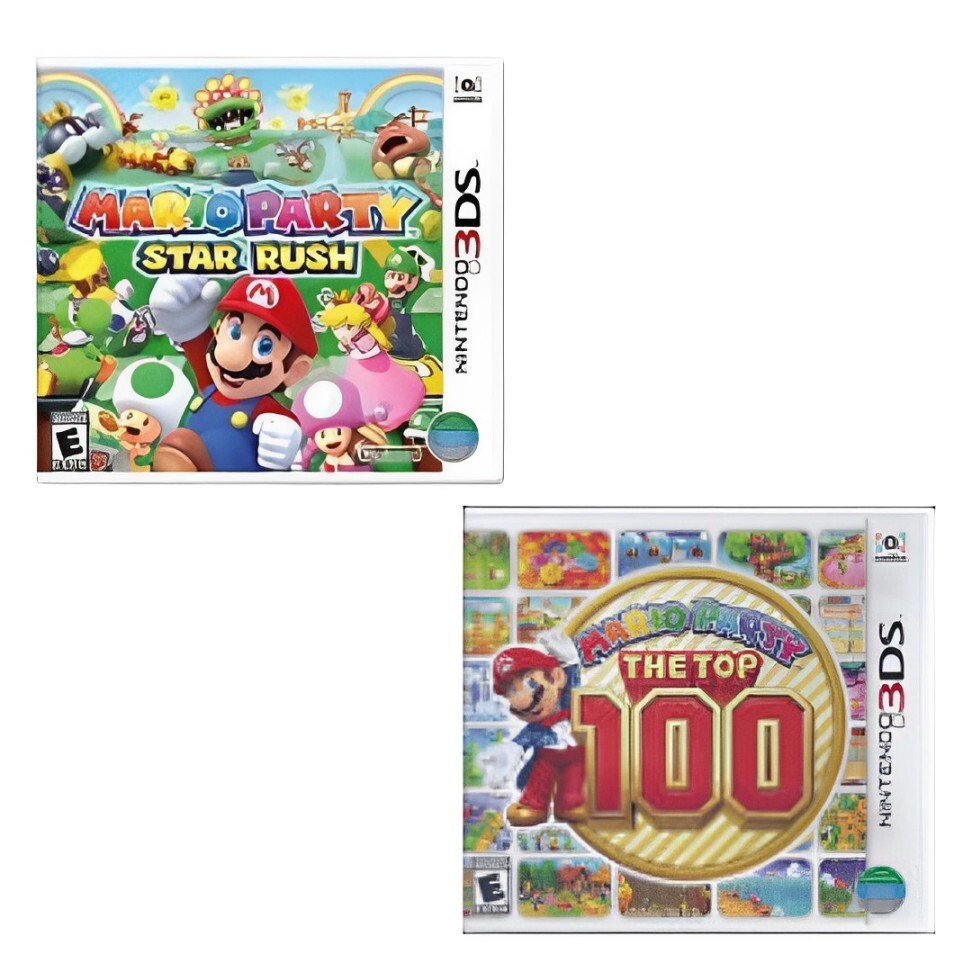 Mario Party: The Top 100 & Star Rush Nintendo 3DS Brand New Sealed Bundle