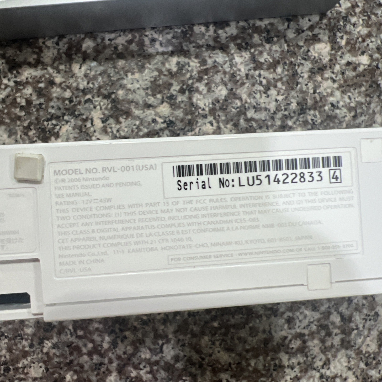 Nintendo Wii RVL-001 Console