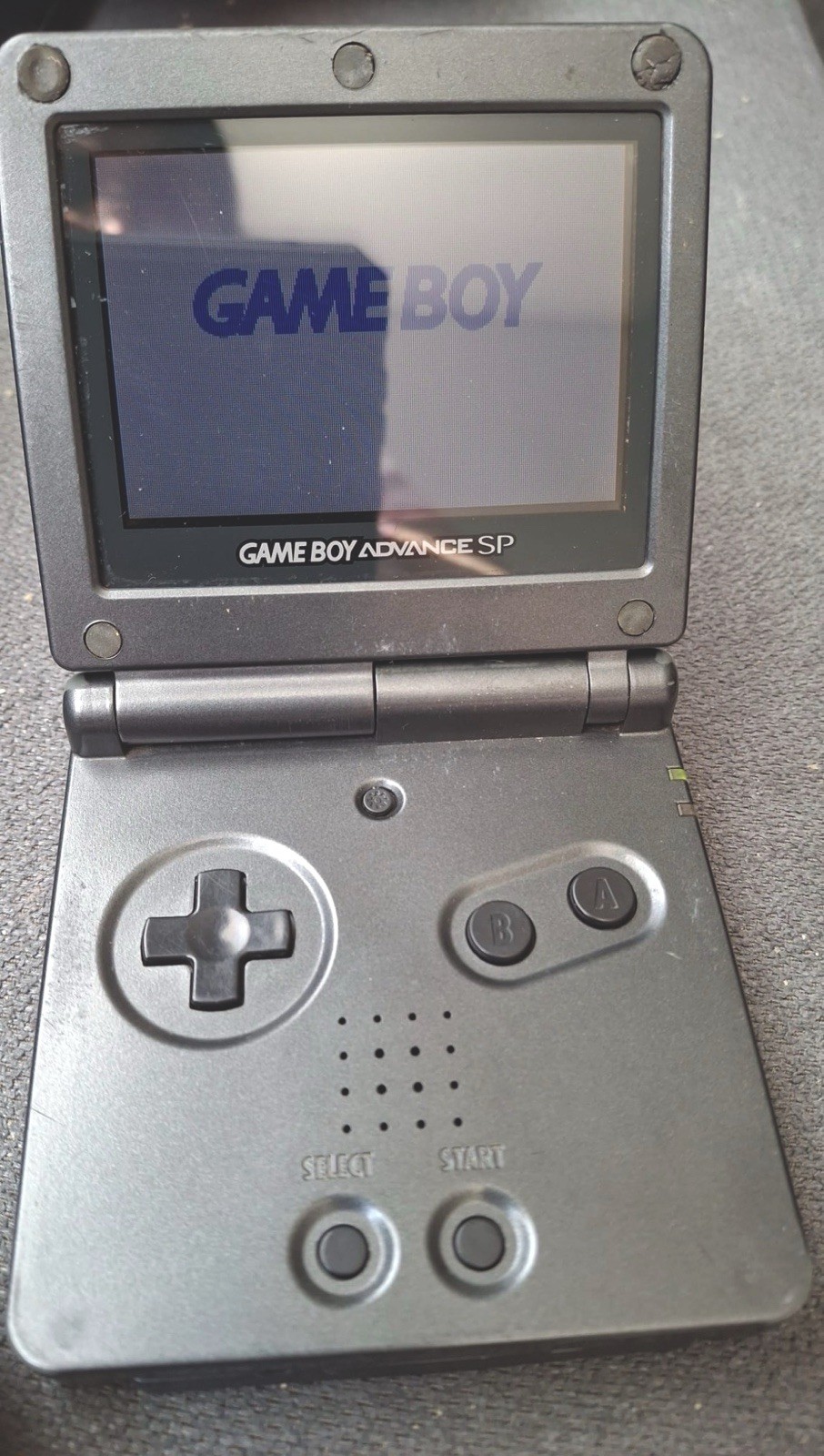 Nintendo Game Boy Advance SP AGS-101 Graphite Handheld System TESTED WORKING
