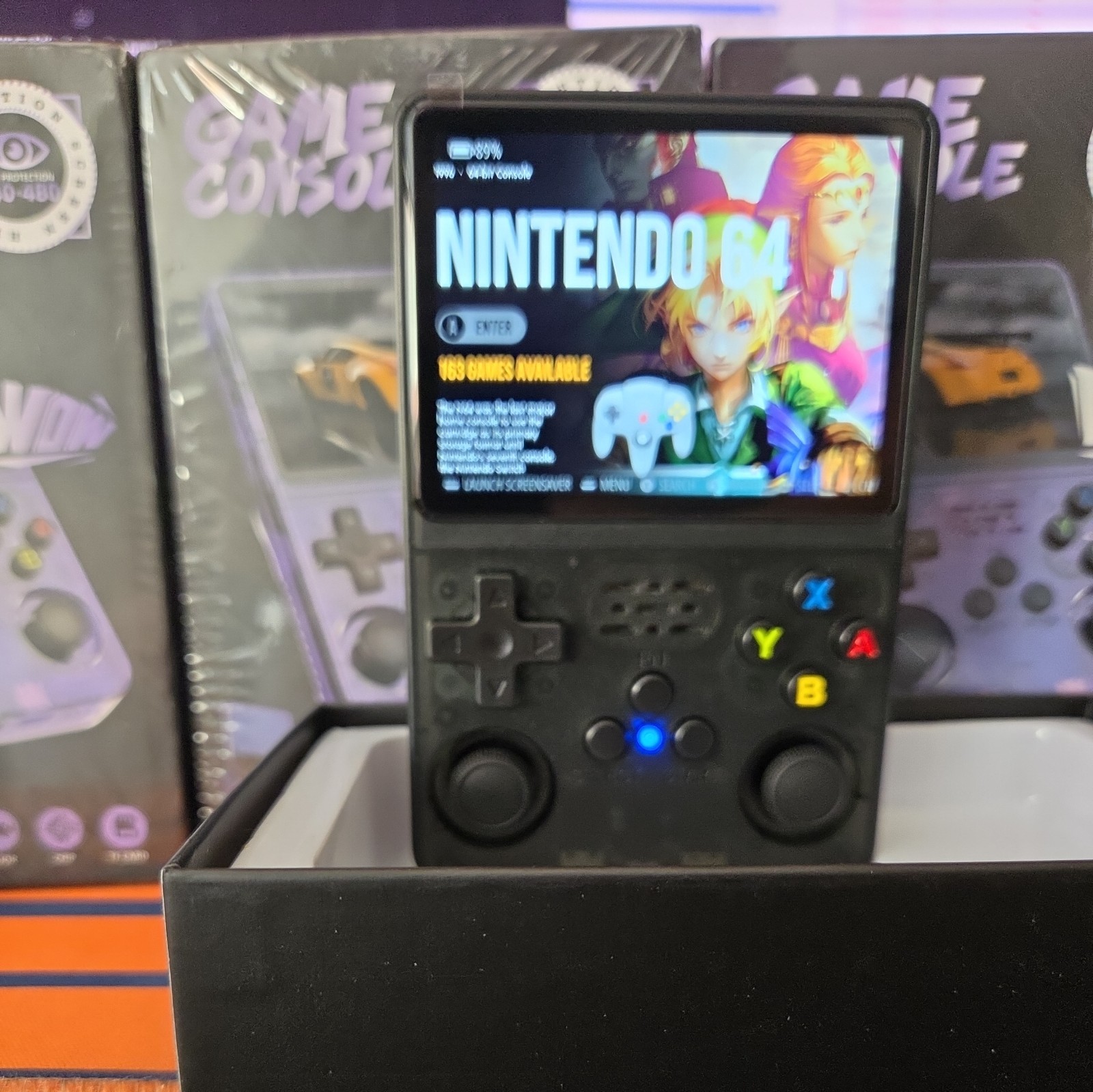 R36S Retro Handheld Game Console 22,000 Games 3.5 Inch IPS Screen – Random color