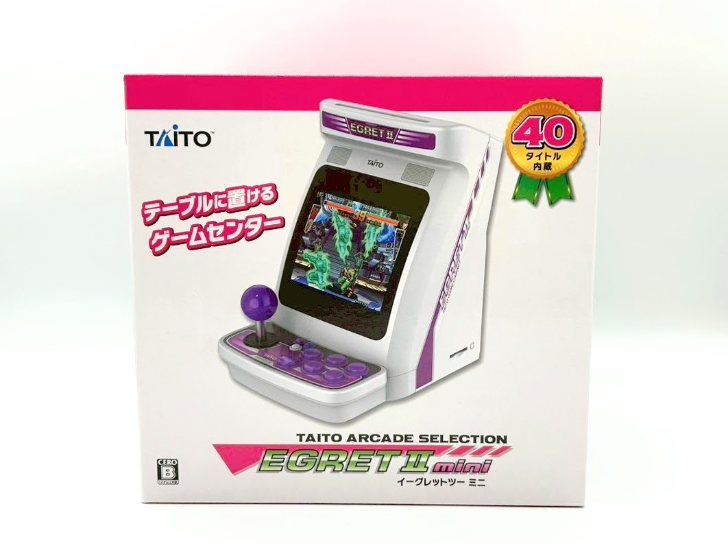 TAITO EGRET II mini Table-top size Arcade Game Console 40 built-in games #435