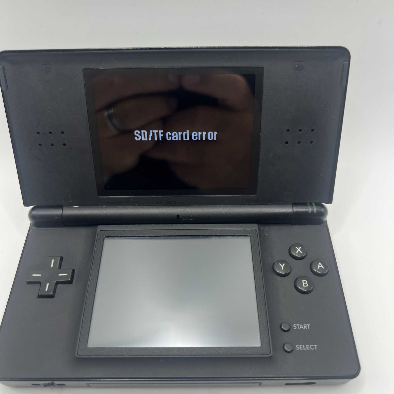 Nintendo DS Lite Handheld System – Cobalt/Black, Works needs charger and SD card