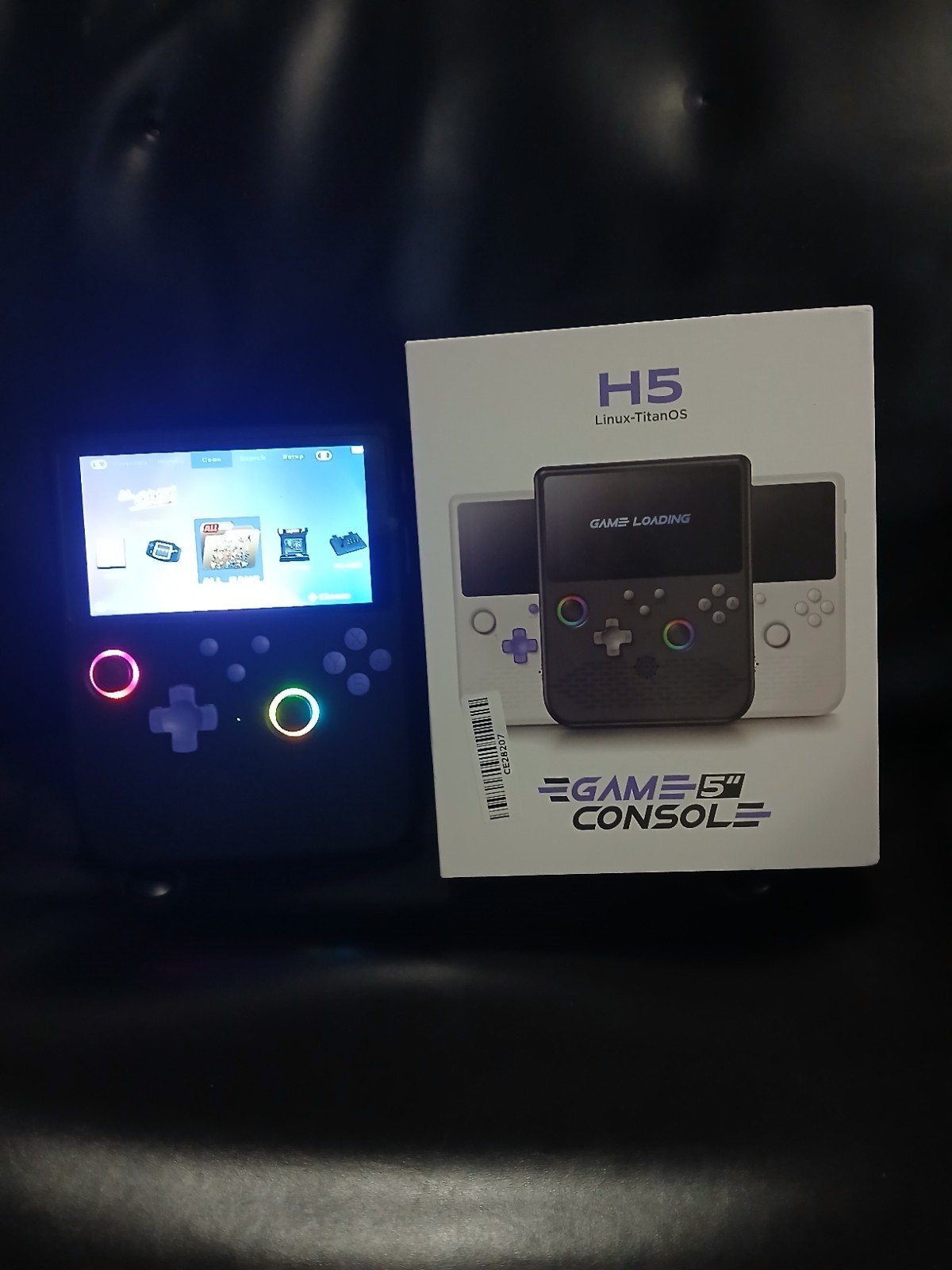 H5 Handheld Retro Game Console 64gb 5inch Screen RGB Dual Joystick Portable