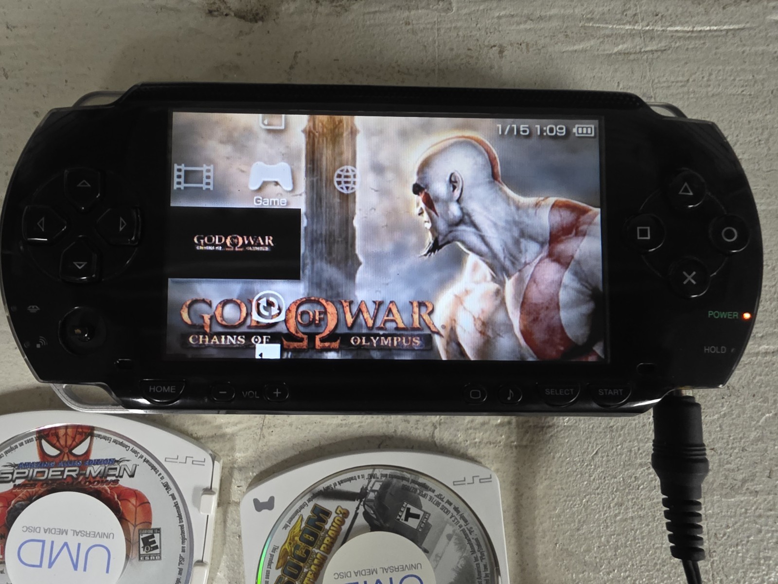 Sony PlayStation Portable PSP 1001 Black Fat Console Tested Working Excellent
