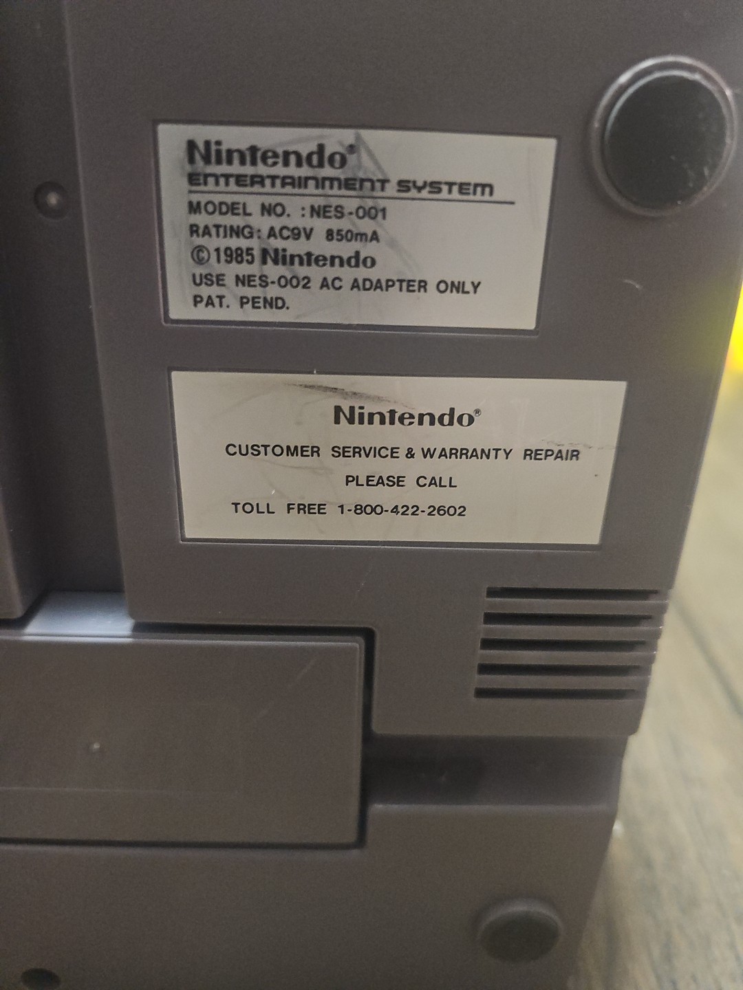 Nintendo NES Action Set Home Console – Gray w/ Controller and Power Cord
