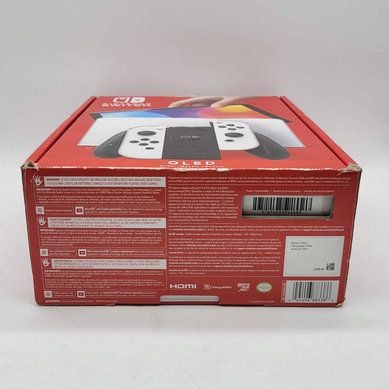 New Nintendo Switch OLED Console Gaming System HEG-001 White