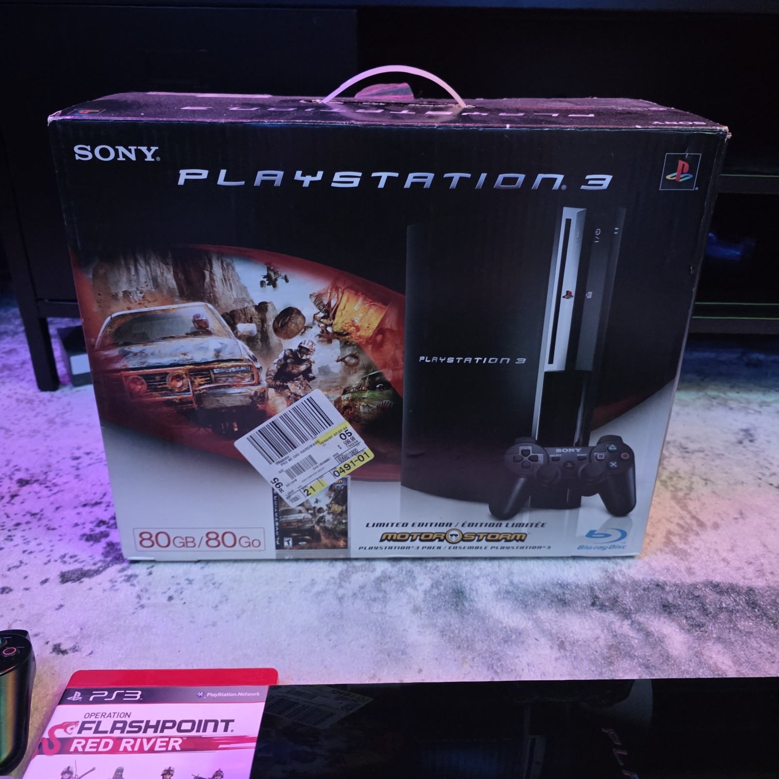 Sony PS3 CECHE01 Backwards Compatible Bundle – CIB MotorStorm Box Enhanced OS